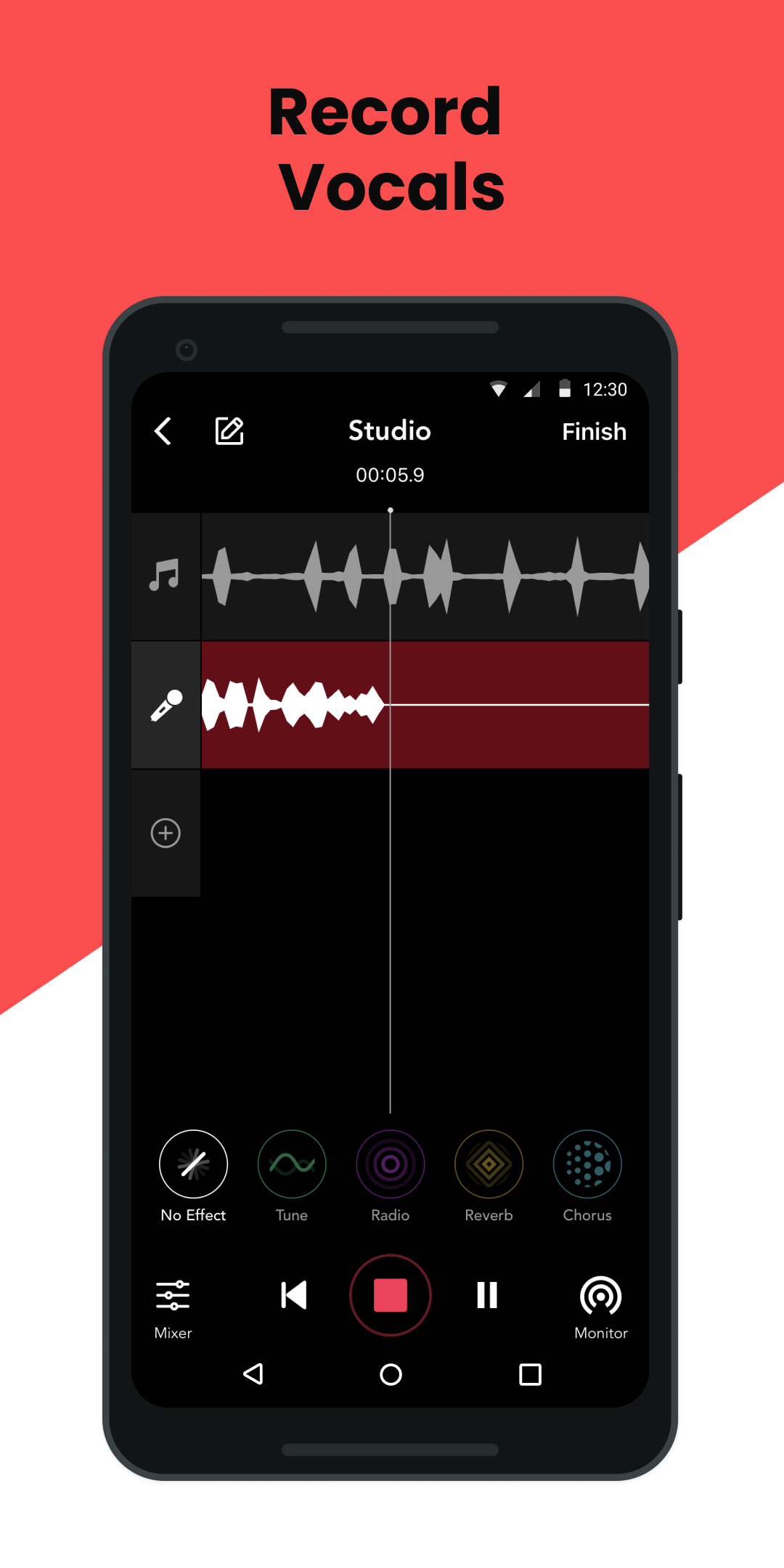 اسکرین شات 4 برنامه Rapchat: Music Maker Studio