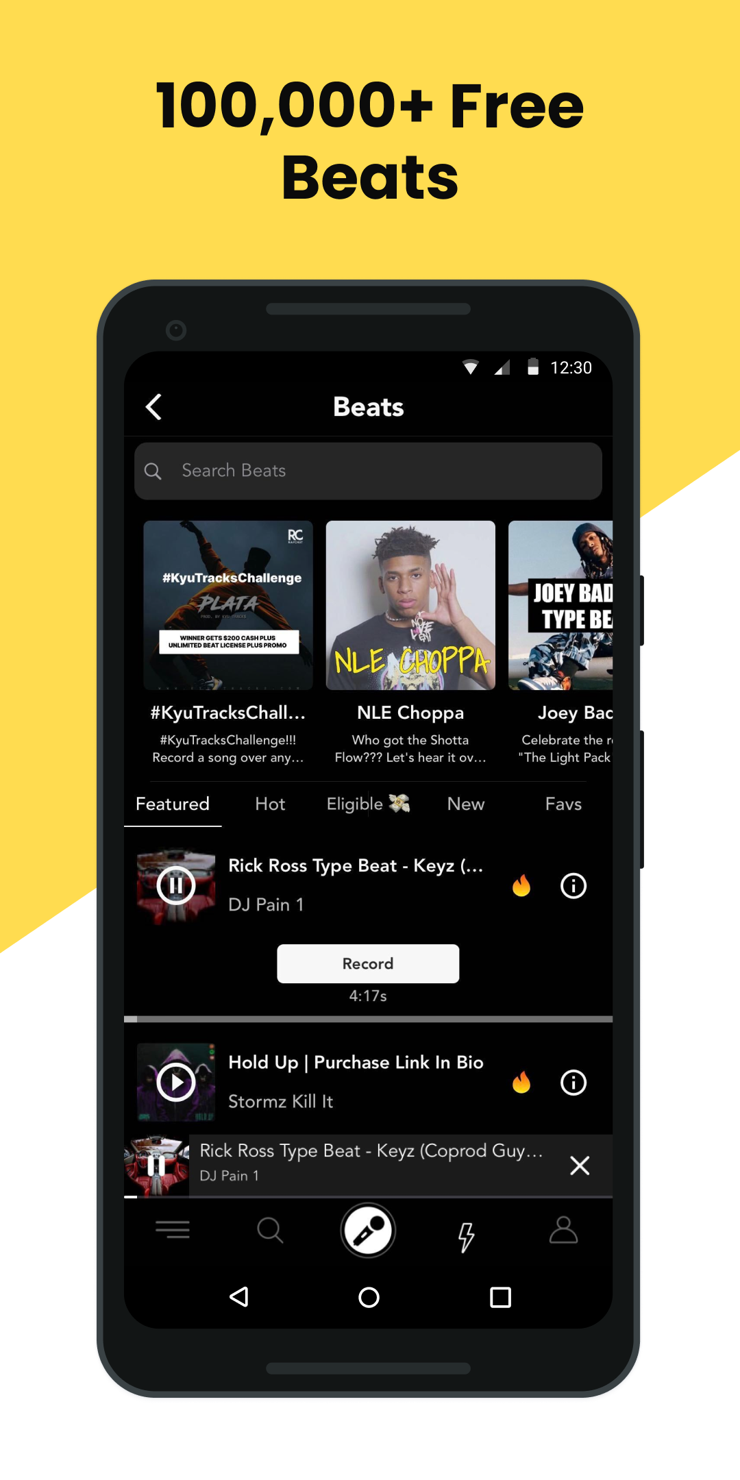 اسکرین شات 3 برنامه Rapchat: Music Maker Studio
