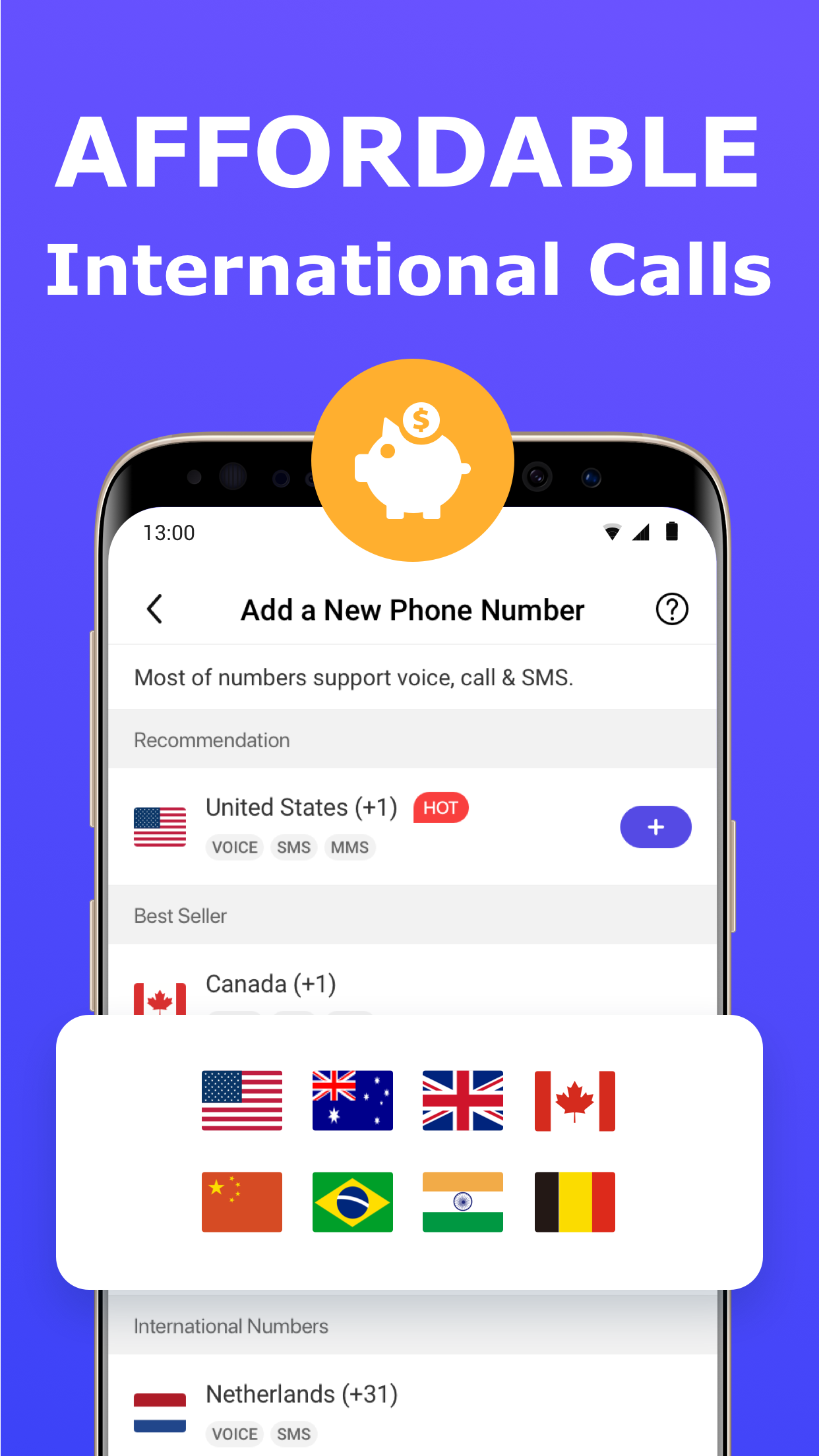 اسکرین شات 4 برنامه 2nd Phone Number - Call & Text