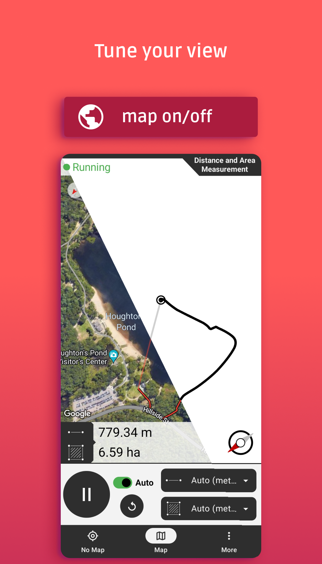 اسکرین شات 2 برنامه Distance and area measurement