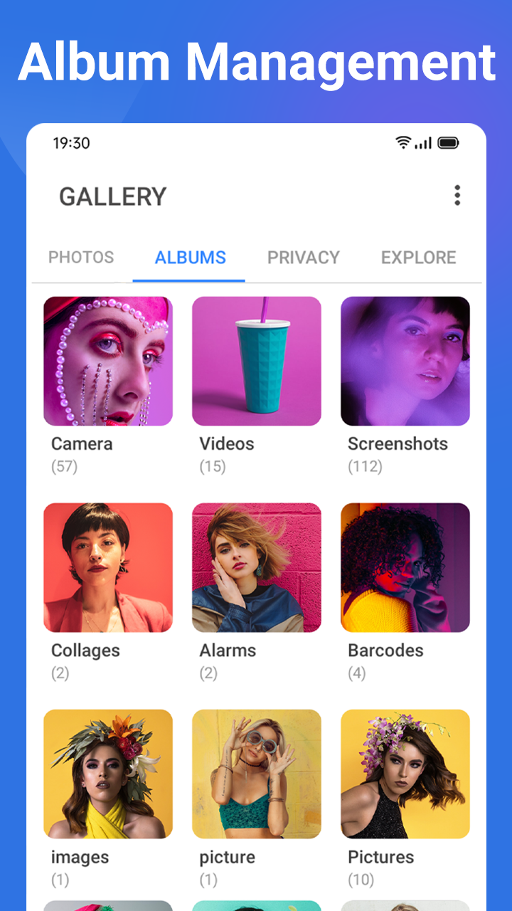 اسکرین شات 3 برنامه Gallery - Photo Gallery, Album
