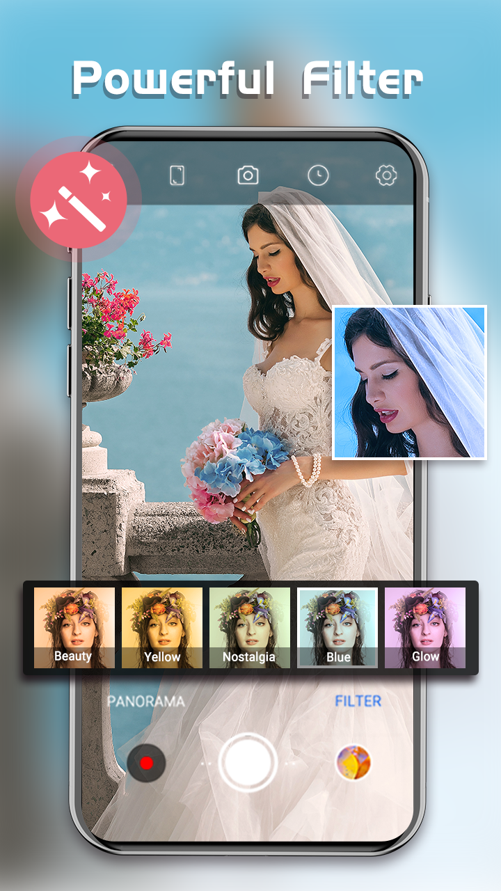 اسکرین شات 5 برنامه HD Camera - Beauty Cam Filters