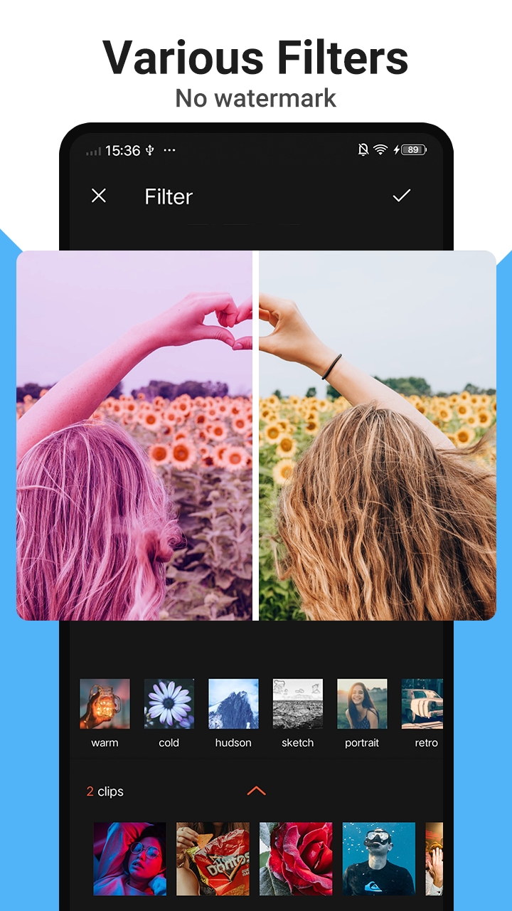 اسکرین شات 5 برنامه Video Maker Music Video Editor