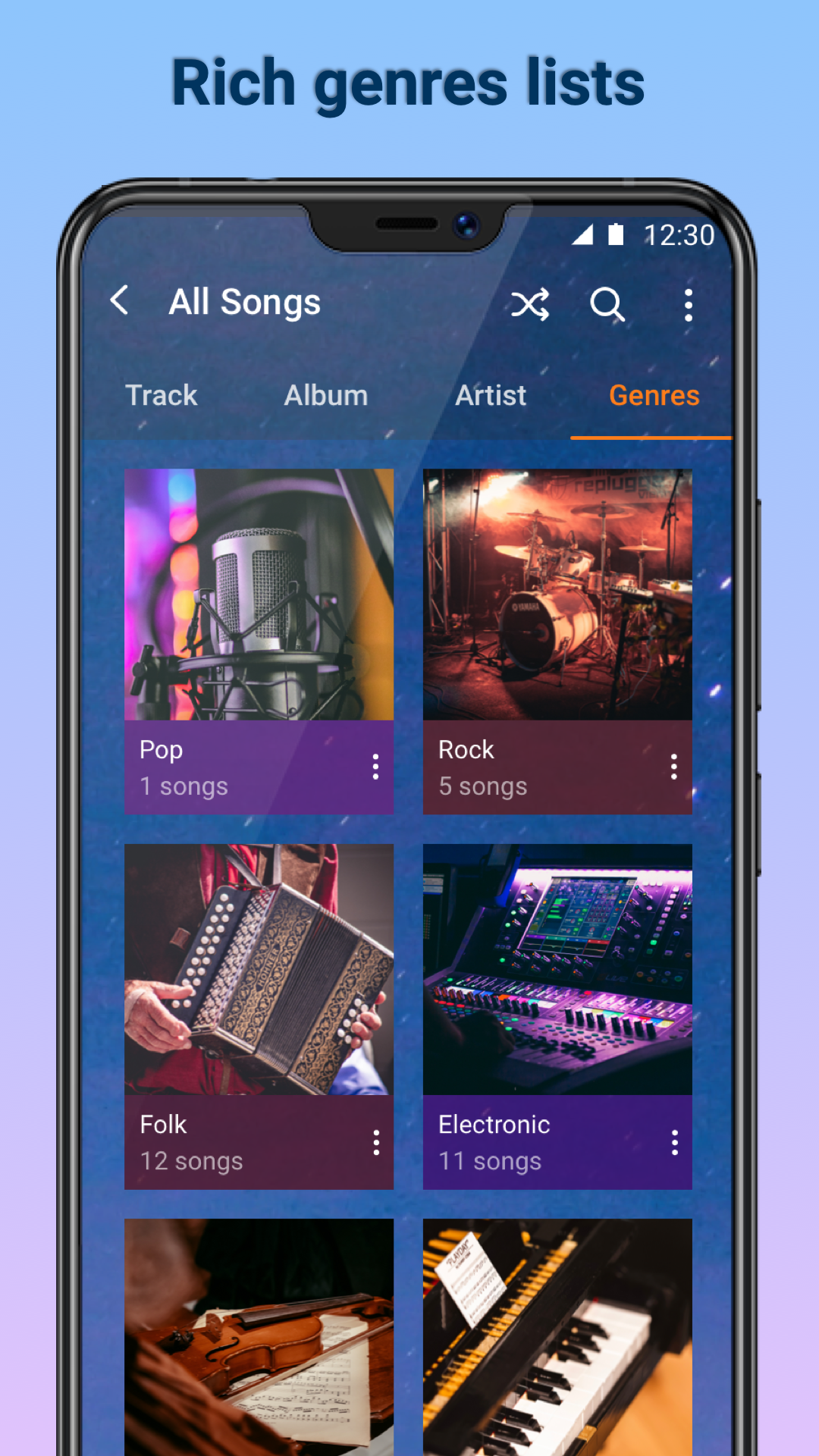 اسکرین شات 3 برنامه MP3 Player Pro - Music Player