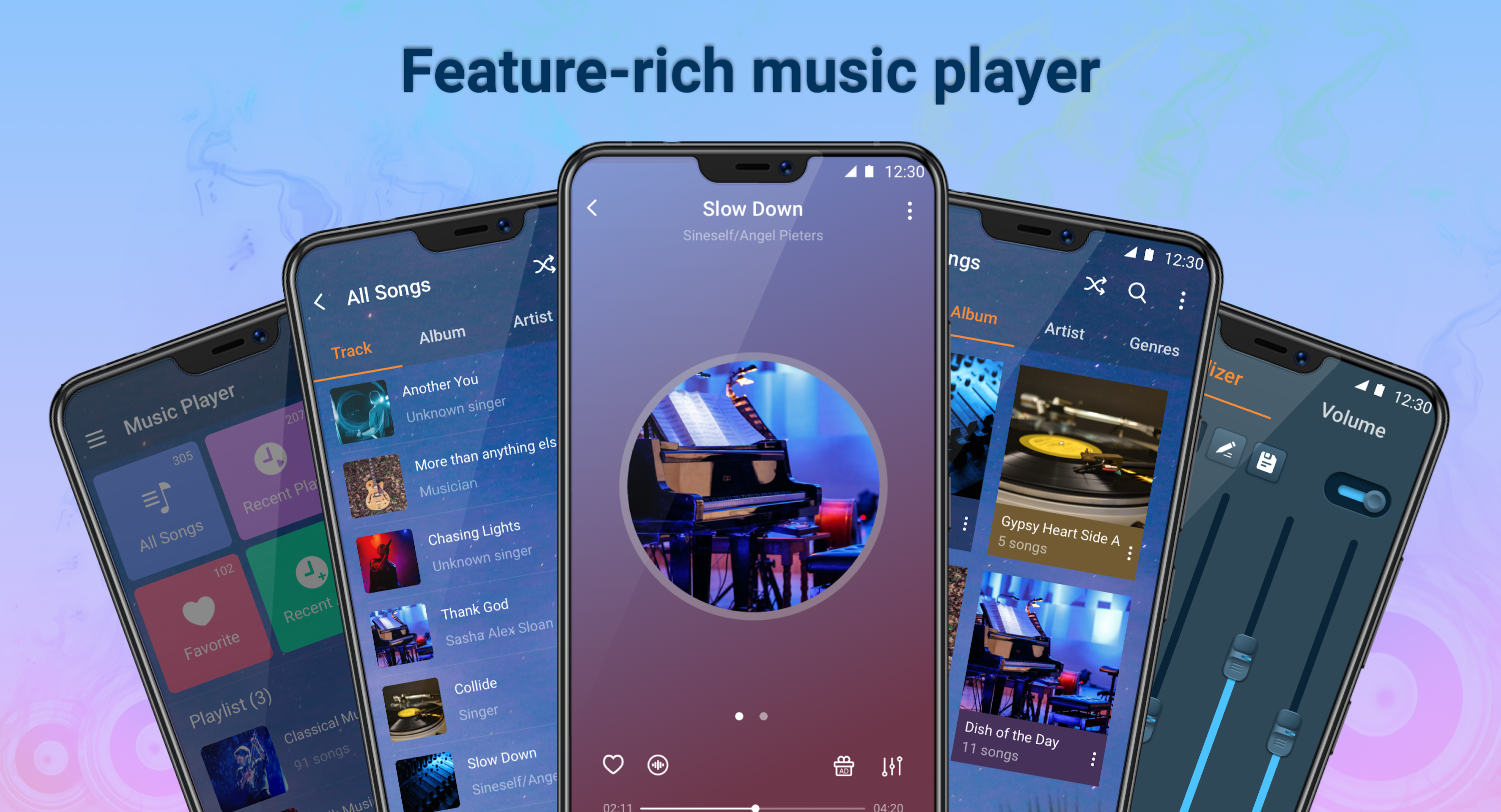 اسکرین شات 1 برنامه MP3 Player Pro - Music Player