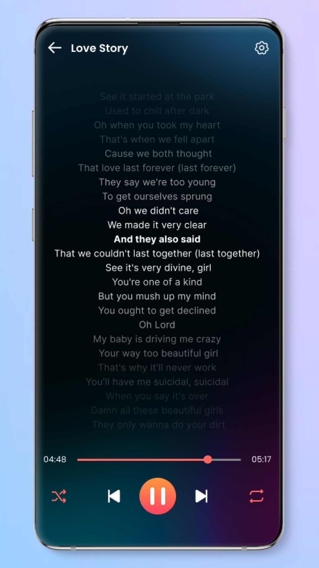 اسکرین شات 4 برنامه Music player