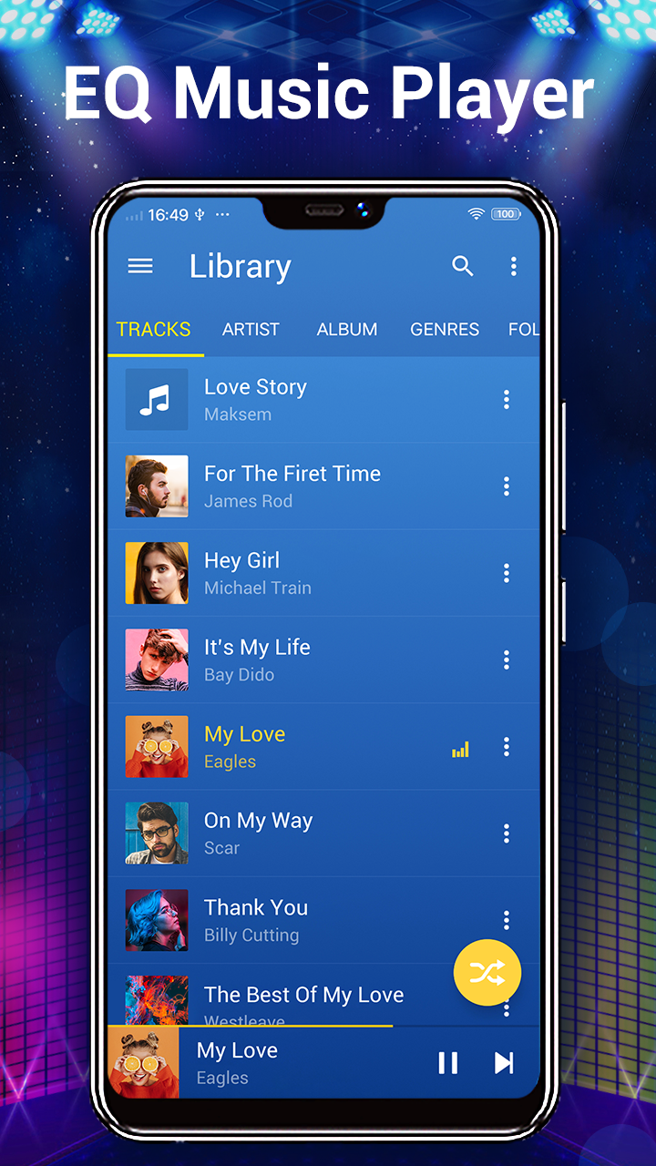 اسکرین شات 2 برنامه Music - Mp3 Player