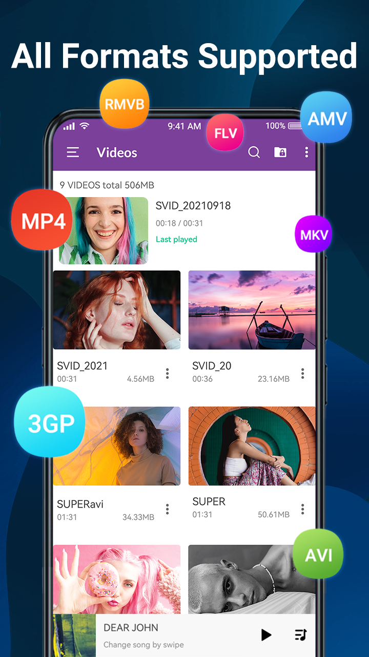 اسکرین شات 3 برنامه HD Video Player All Format