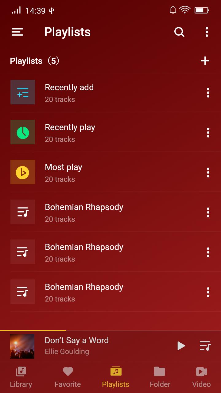 اسکرین شات 5 برنامه Music Player - Audio Player