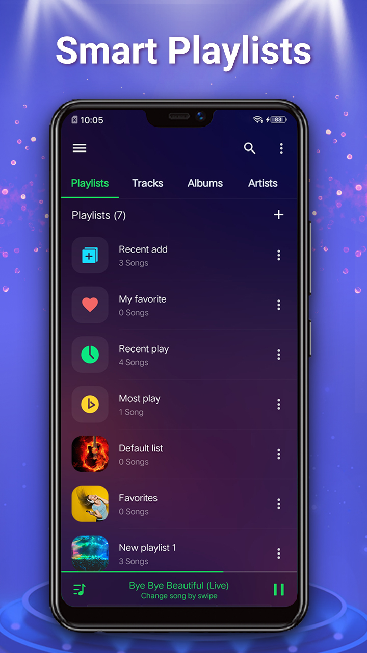 اسکرین شات 6 برنامه Music Player - MP3 Player