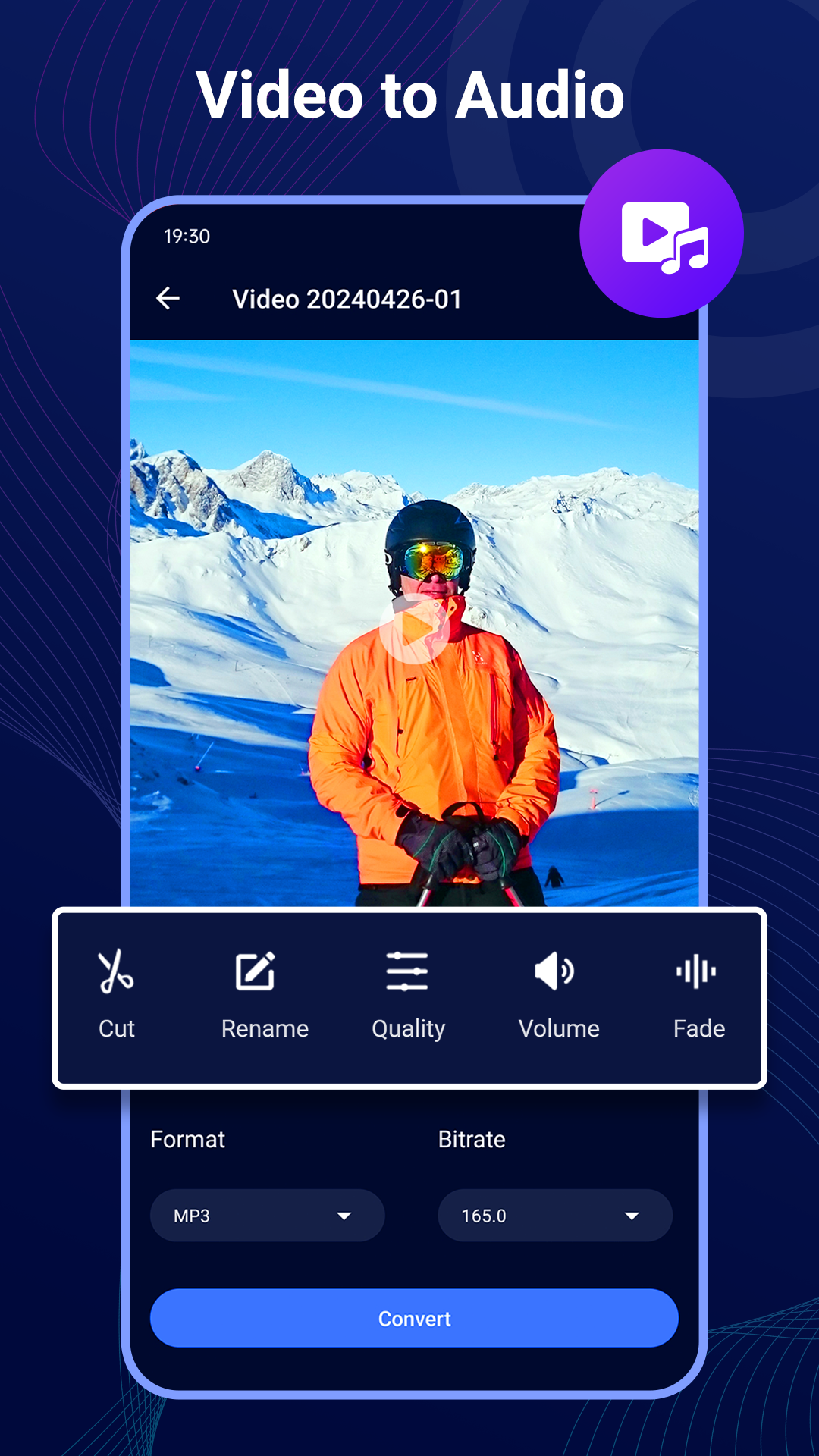اسکرین شات 2 برنامه Video to Mp3 - Audio Converter
