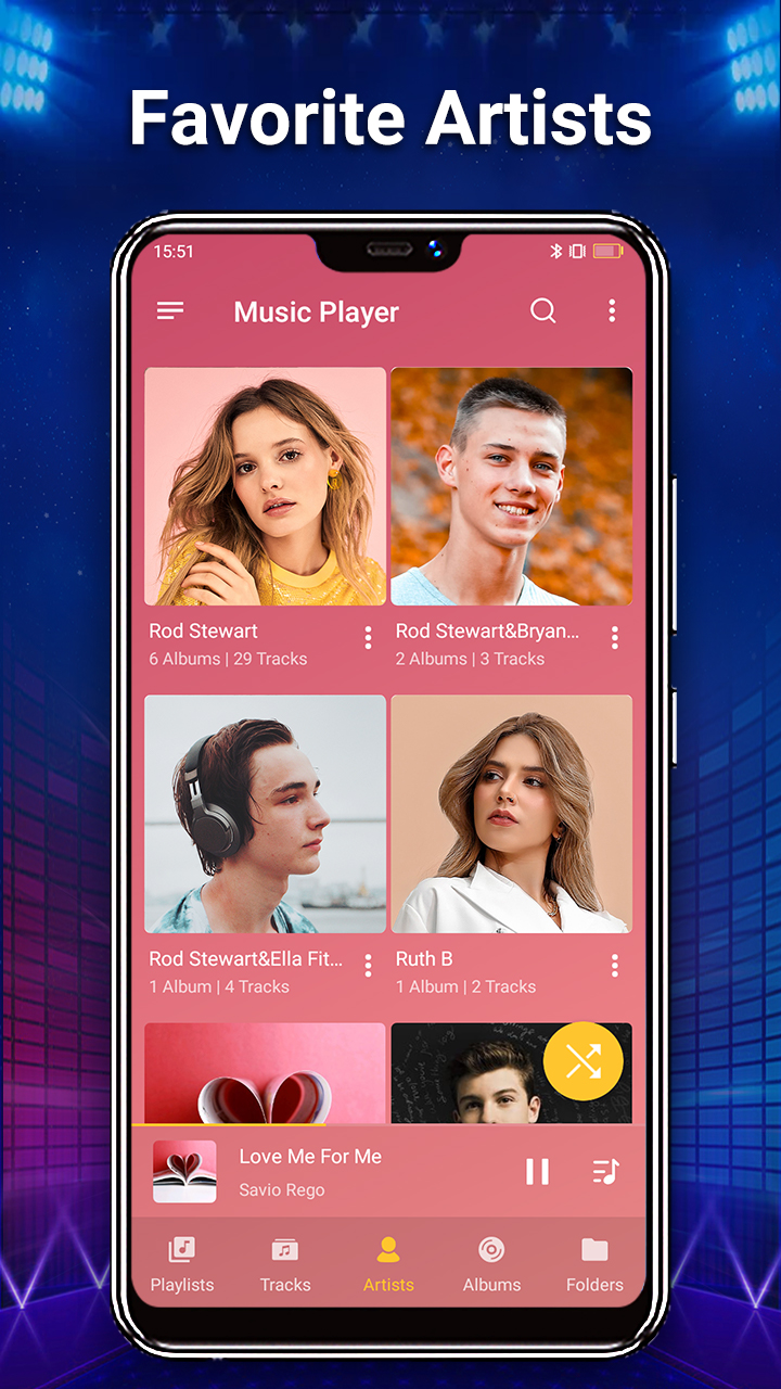 اسکرین شات 4 برنامه Music Player & MP3 -Play Music