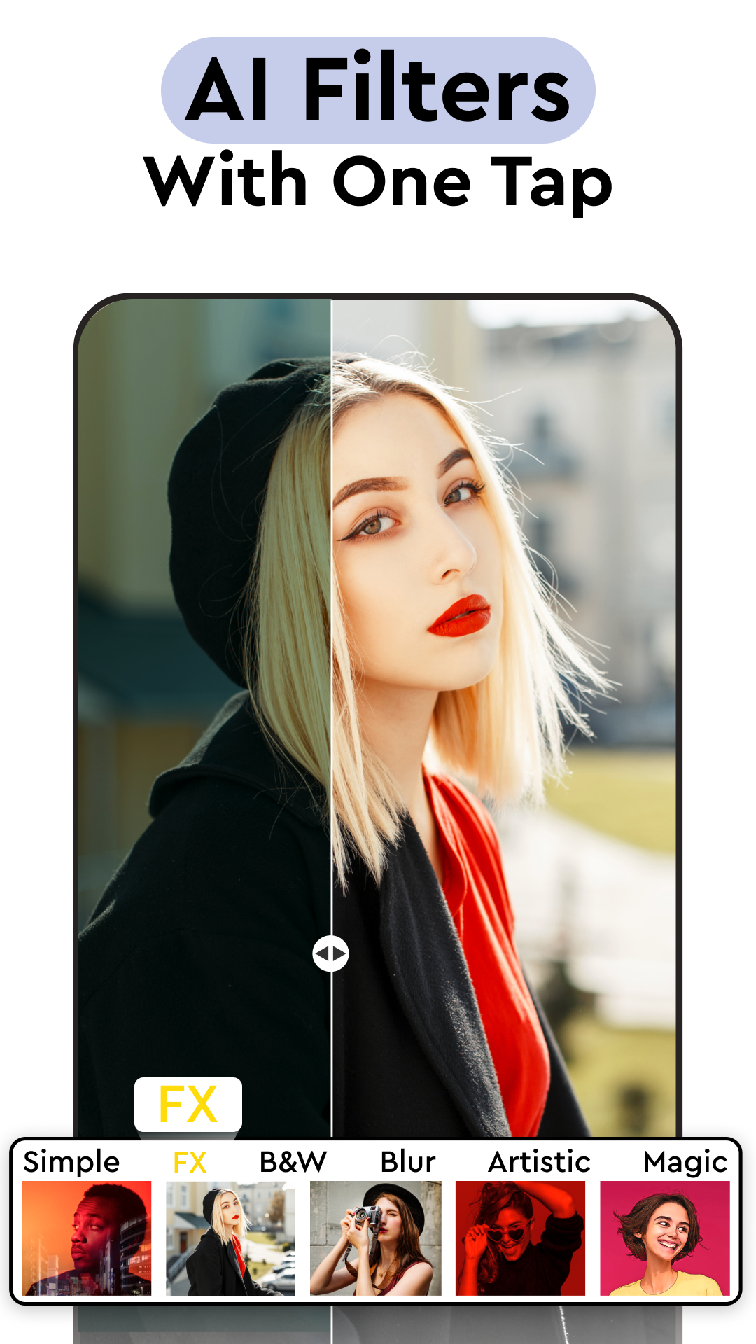 اسکرین شات 5 برنامه Picsta - AI Photo Editor