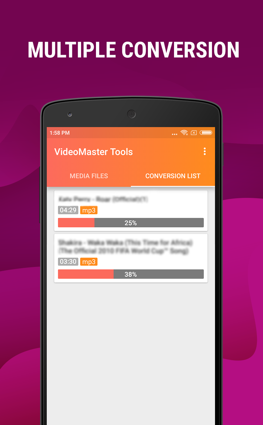 اسکرین شات 4 برنامه Mp4 to Mp3 - Convert Video to