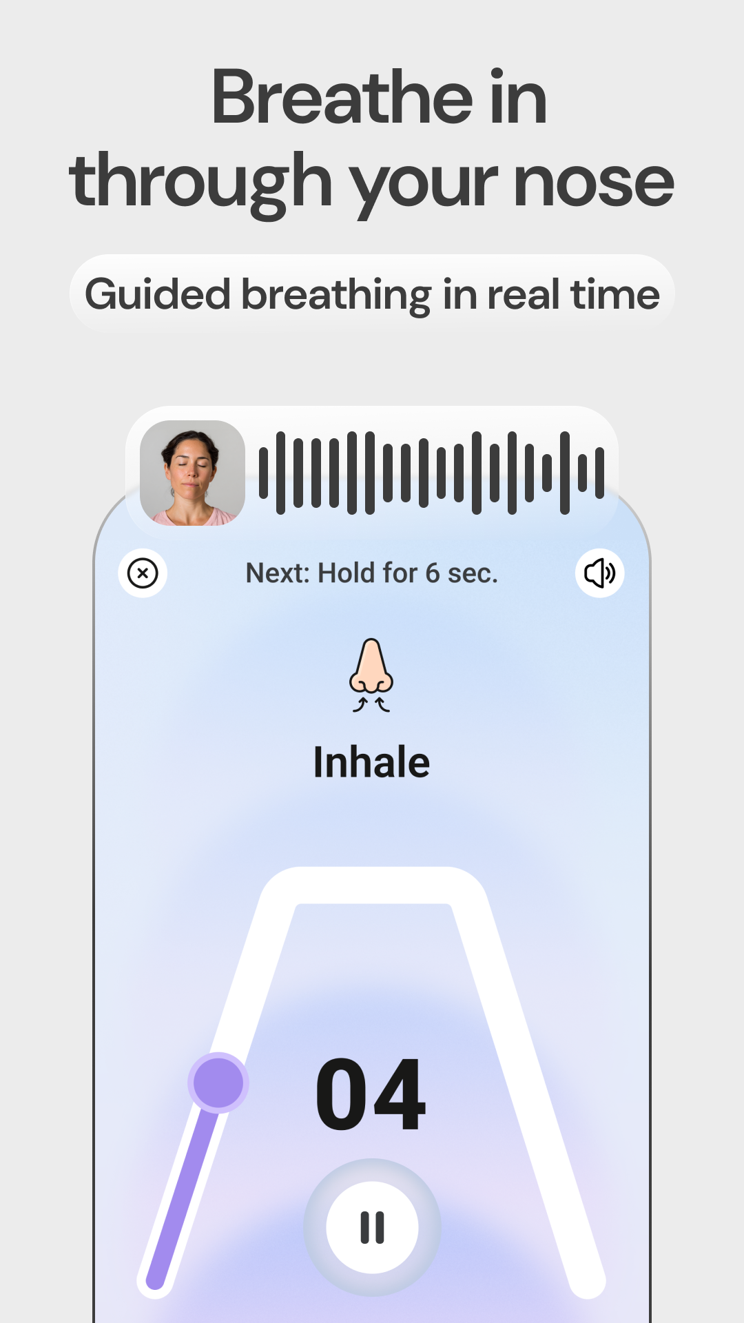 اسکرین شات 4 برنامه Pranaria - Breathing exercises