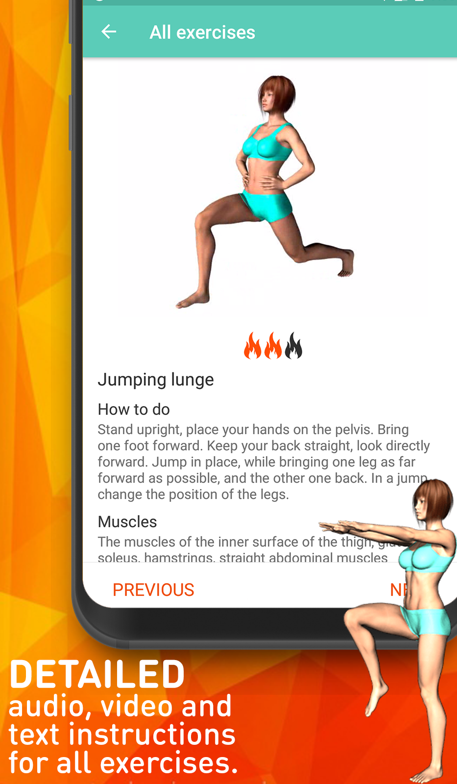 اسکرین شات 5 برنامه Aerobics workout at home