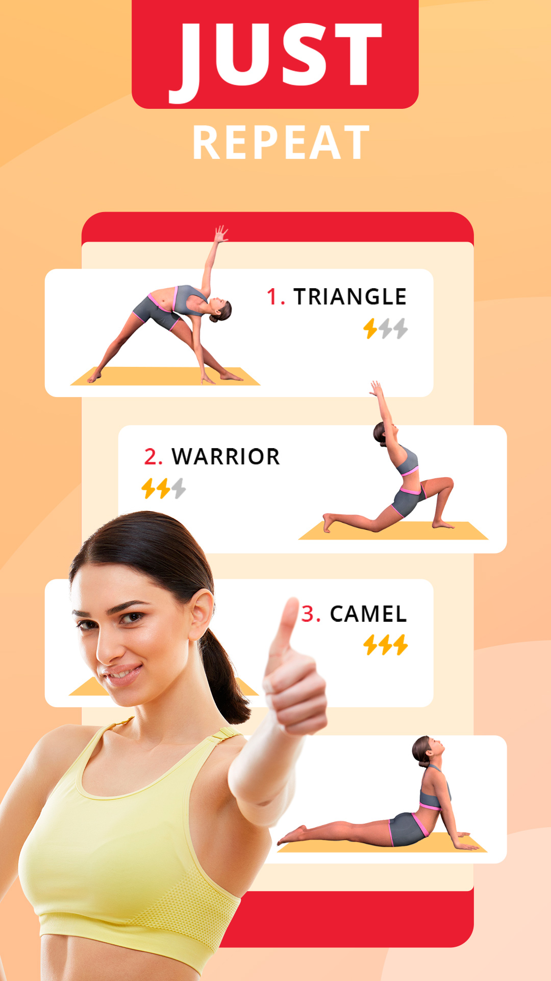 اسکرین شات 3 برنامه Hatha yoga for beginners