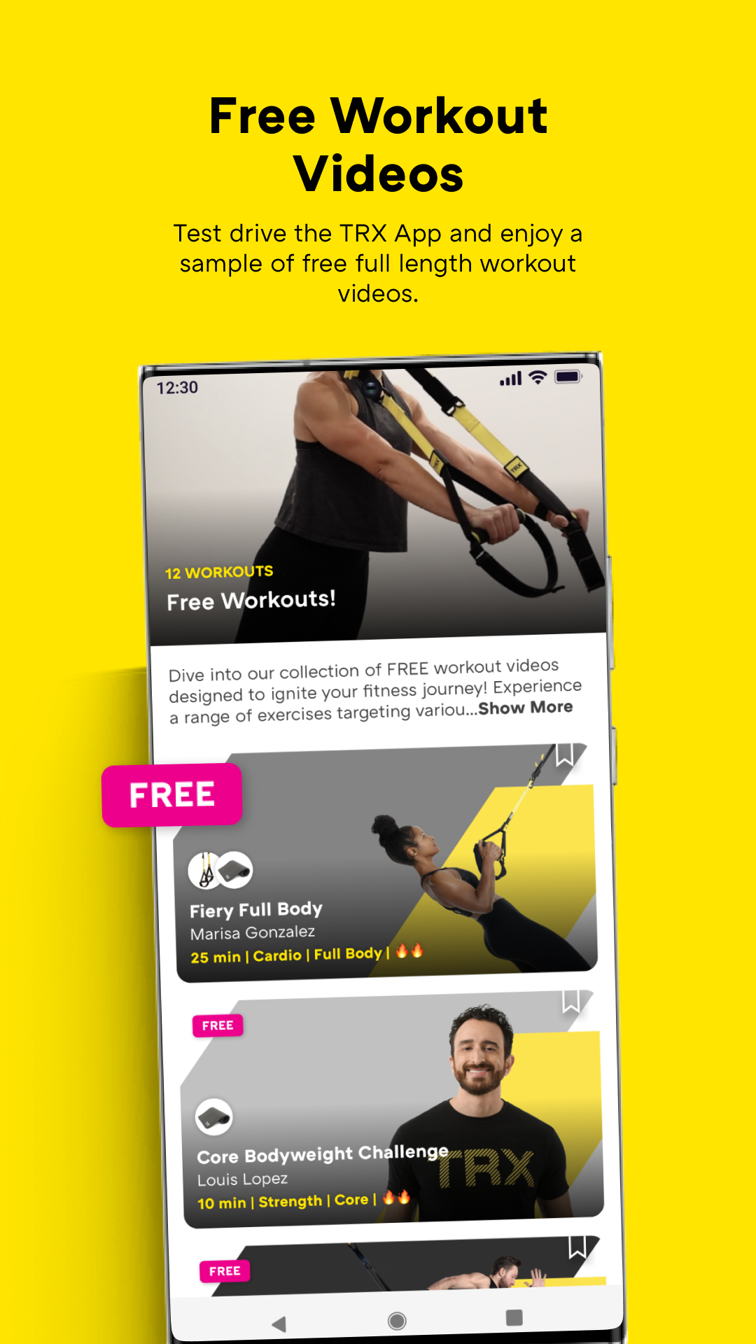 اسکرین شات 2 برنامه TRX: Home Workout App