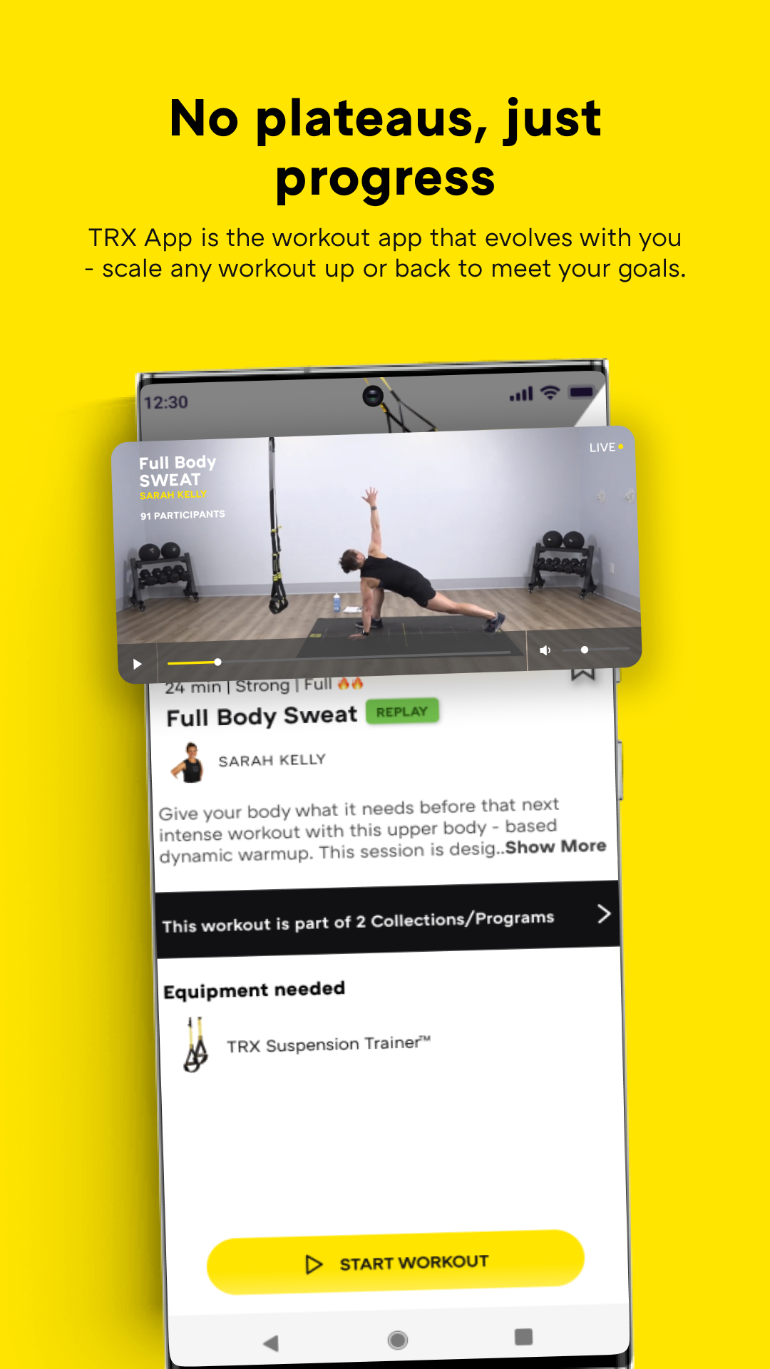 اسکرین شات 5 برنامه TRX: Home Workout App