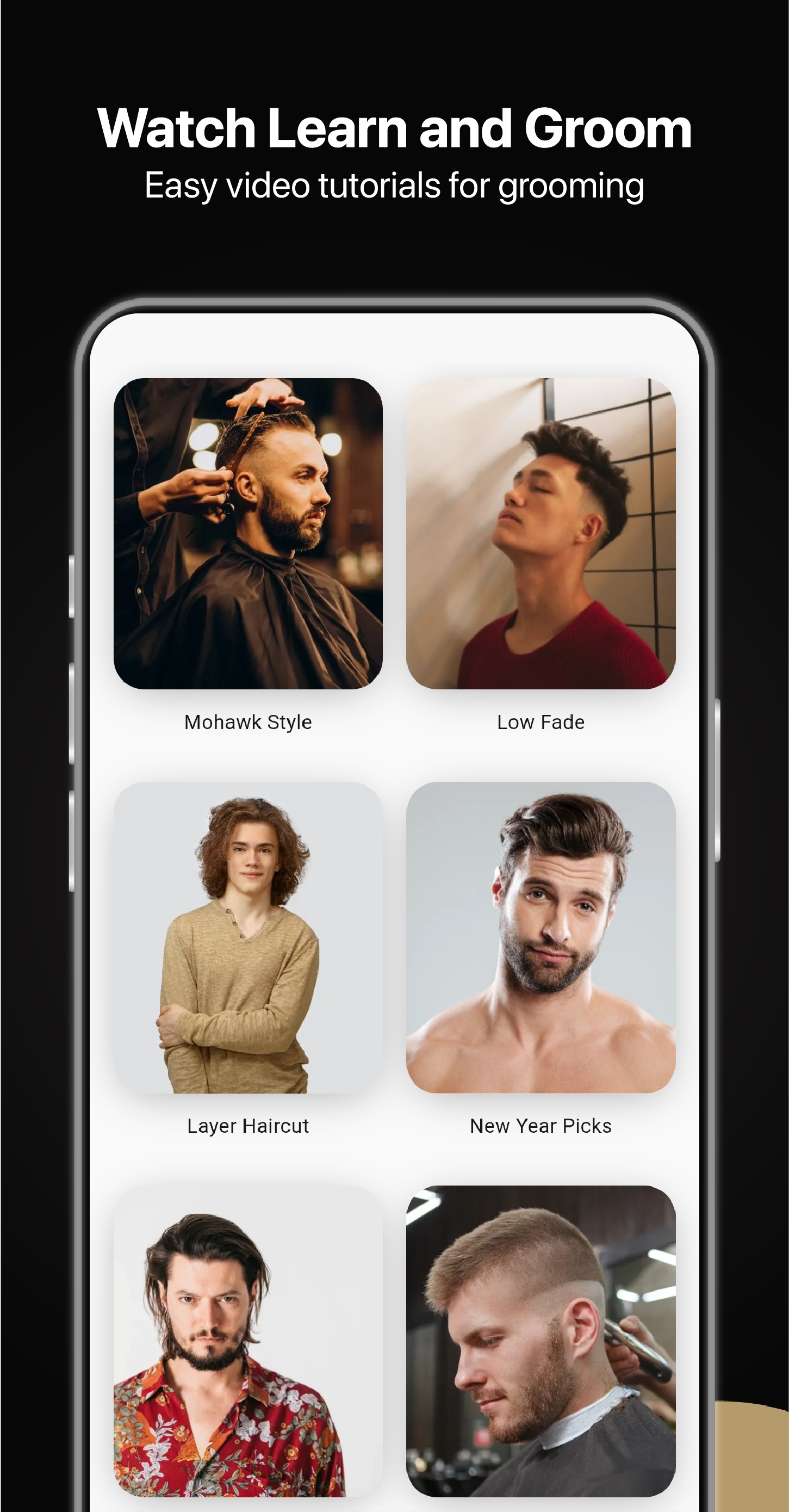 اسکرین شات 5 برنامه Mens Hairstyles And Haircuts