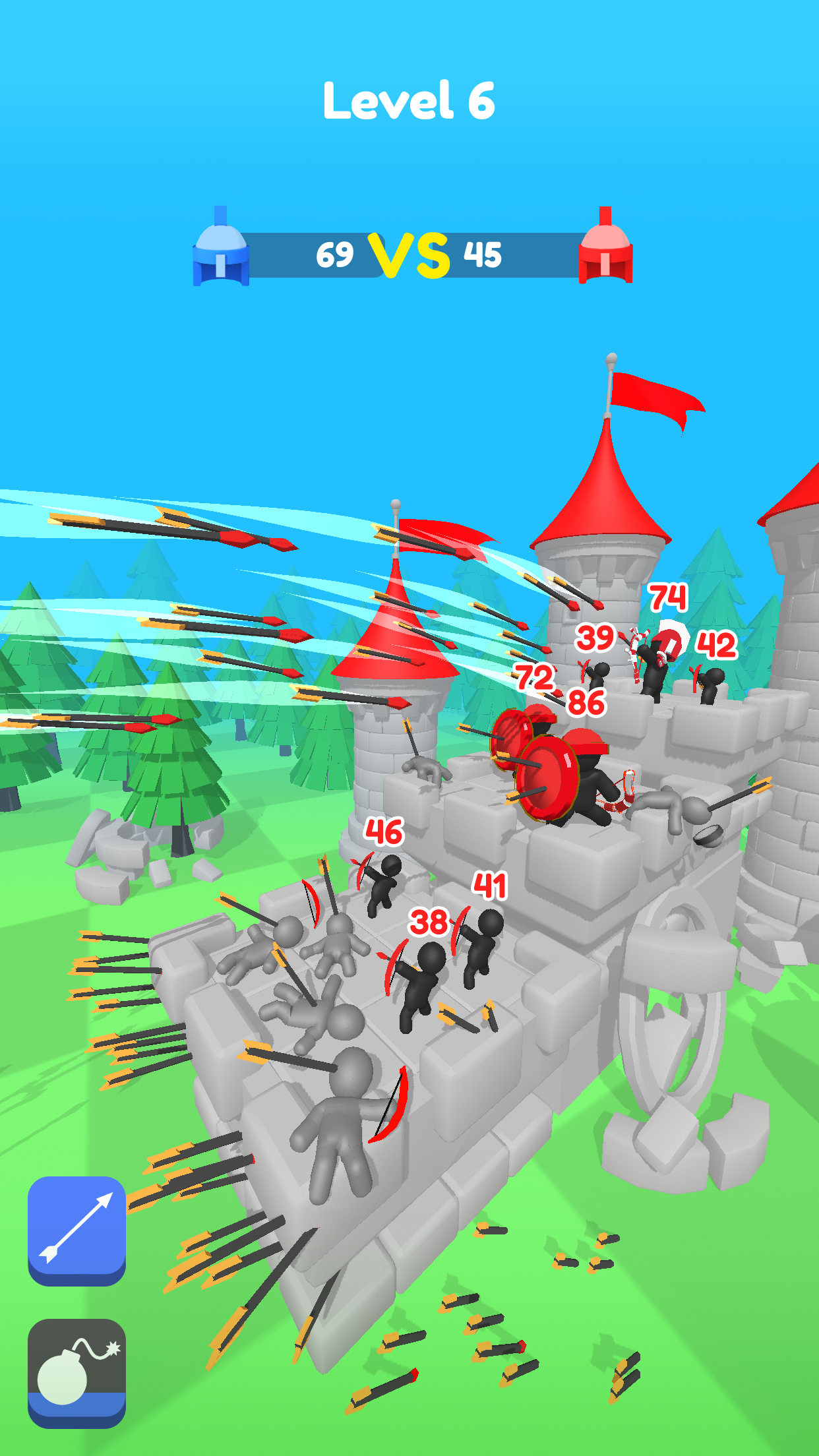 اسکرین شات 8 بازی Merge Archers: Castle Defense