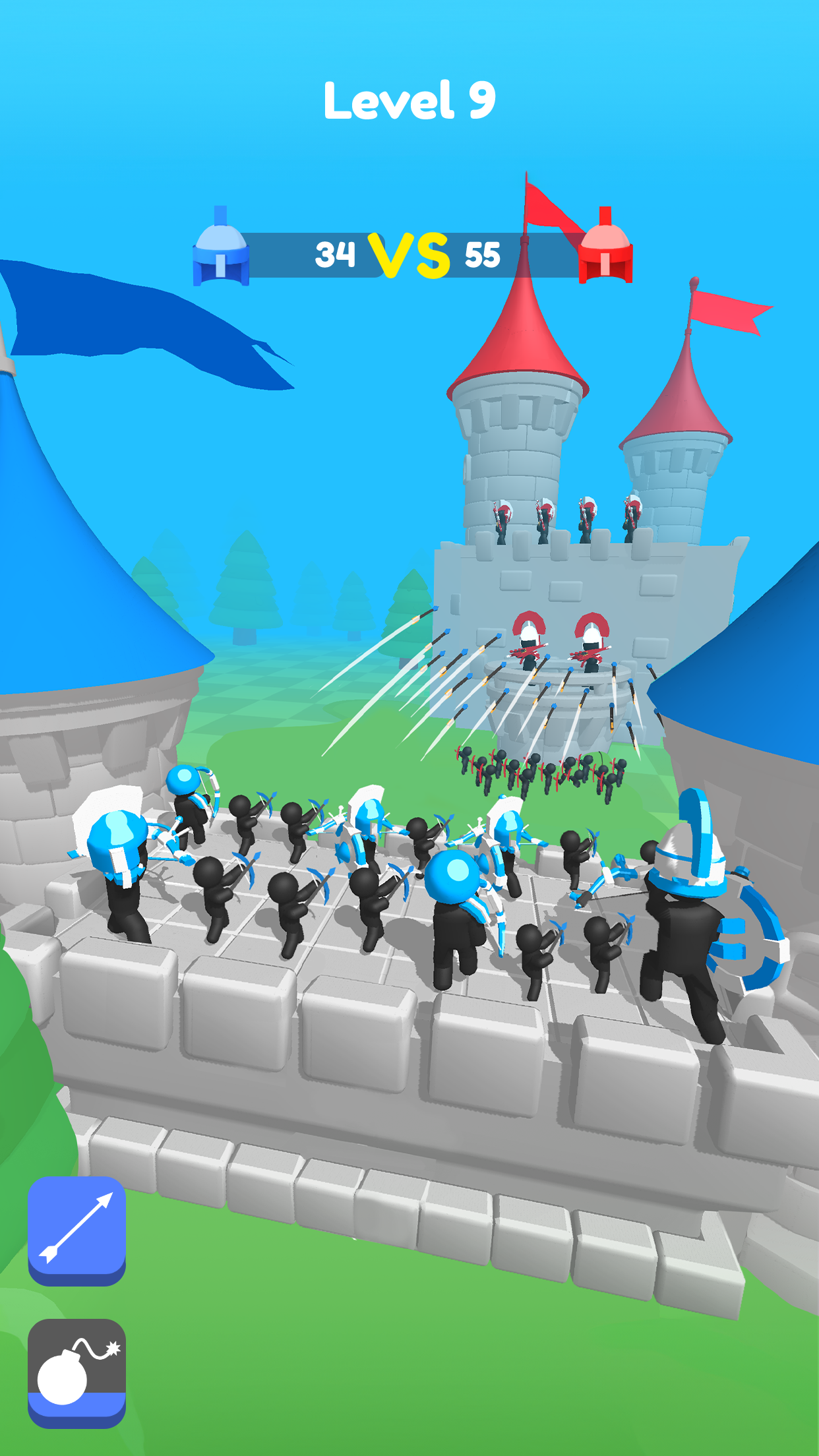 اسکرین شات 1 بازی Merge Archers: Castle Defense