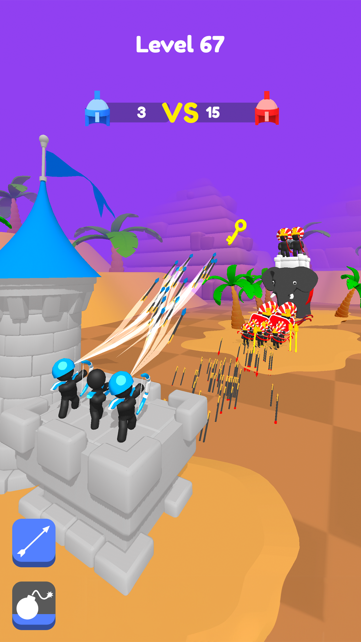 اسکرین شات 2 بازی Merge Archers: Castle Defense