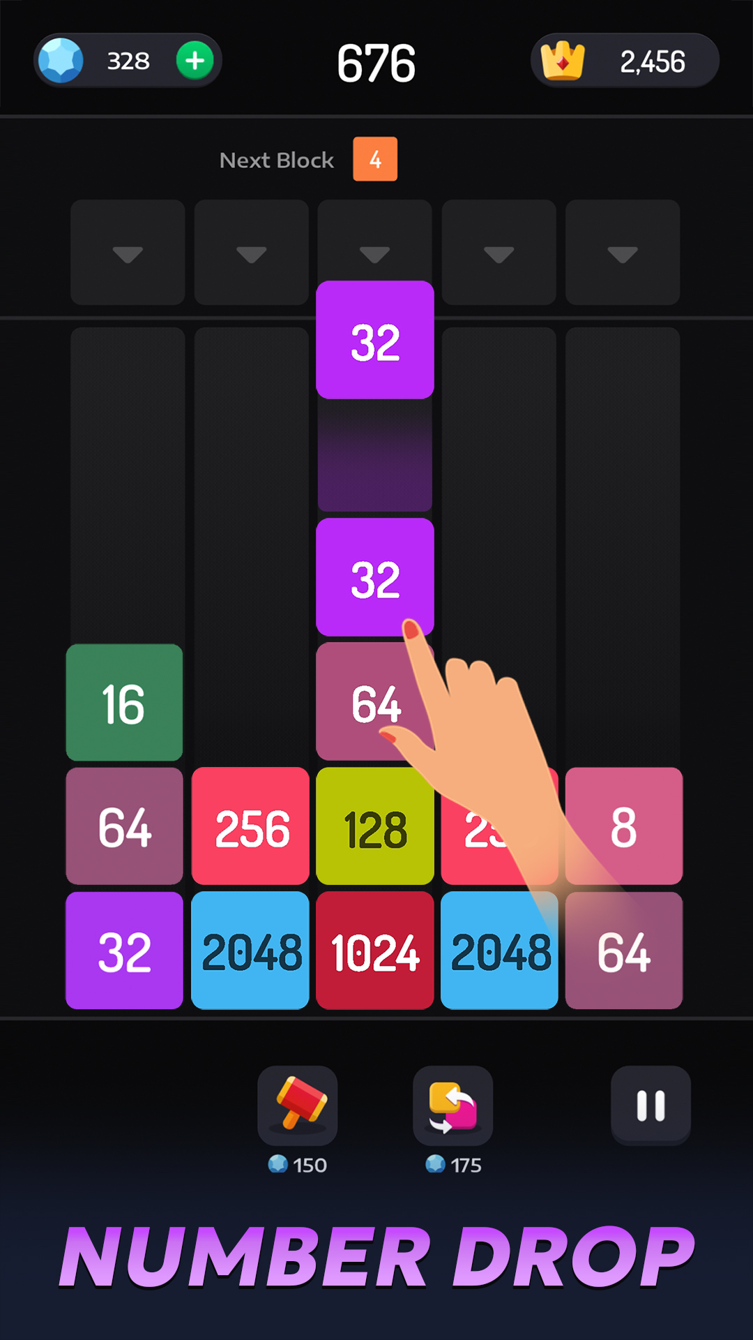 اسکرین شات 3 بازی 2048 Merge Games - M2 Blocks