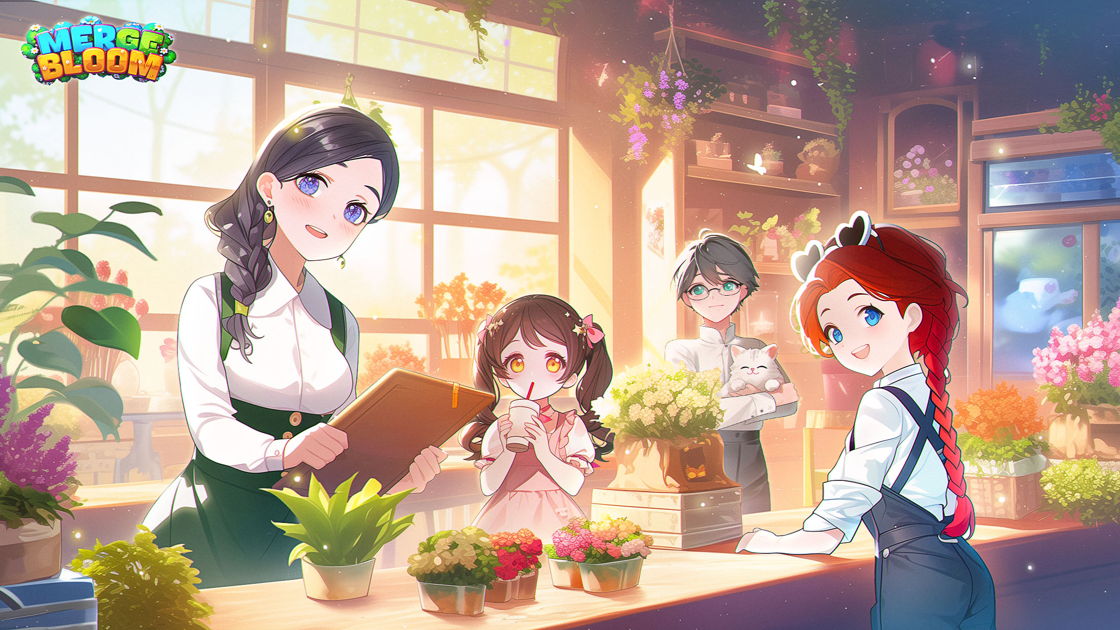 اسکرین شات 1 بازی Merge Bloom - Flower Town