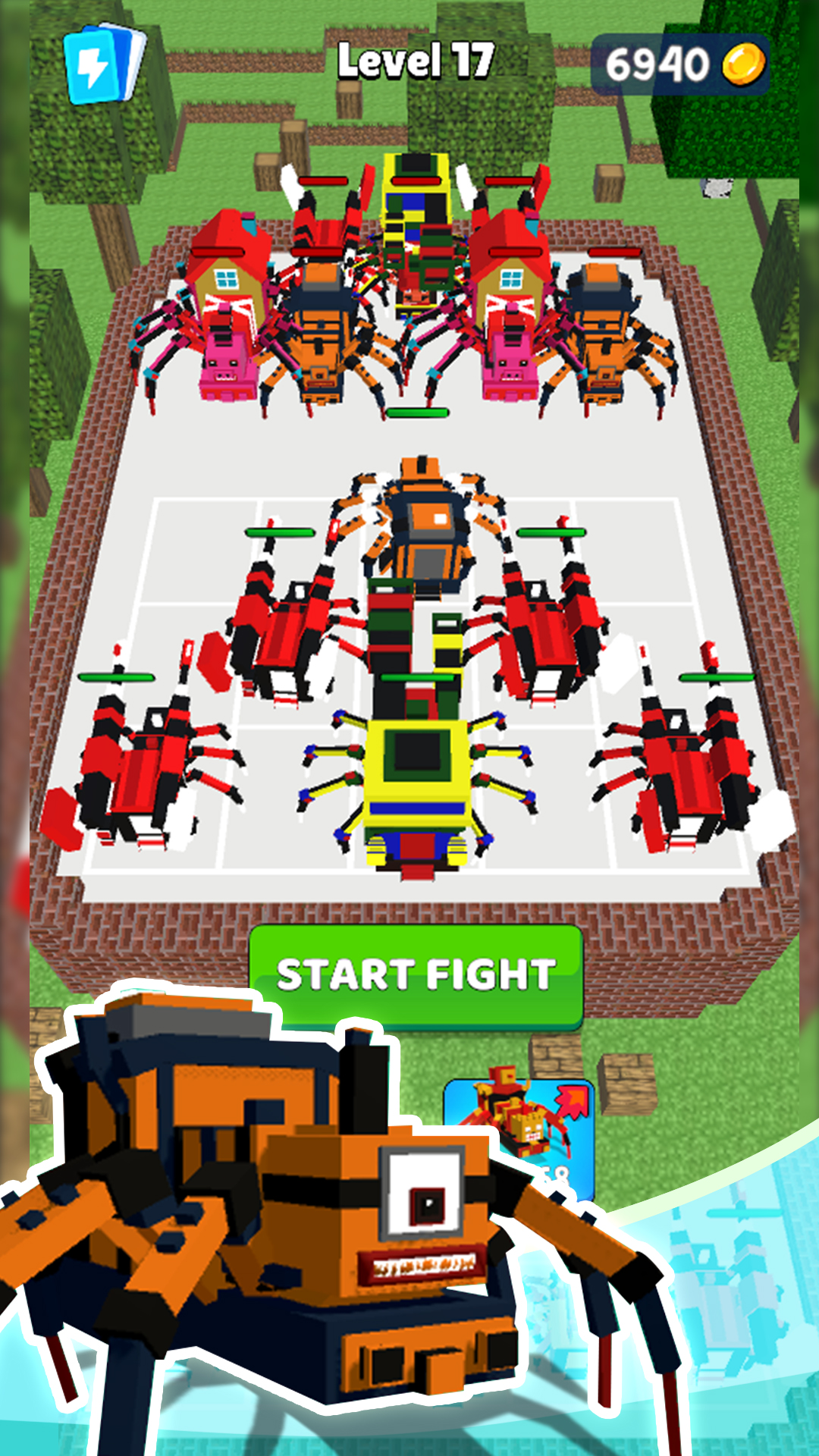 اسکرین شات 3 بازی Spider Train: Craft Merge