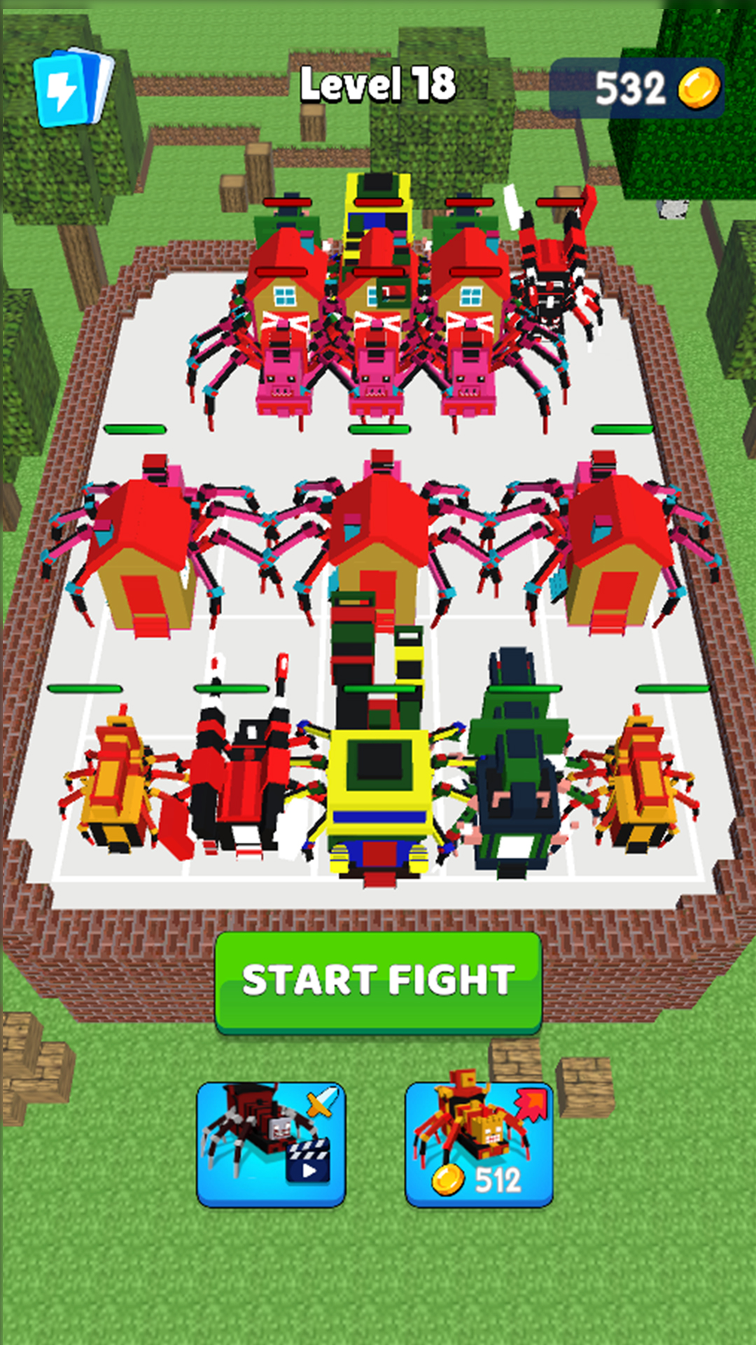 اسکرین شات 4 بازی Spider Train: Craft Merge