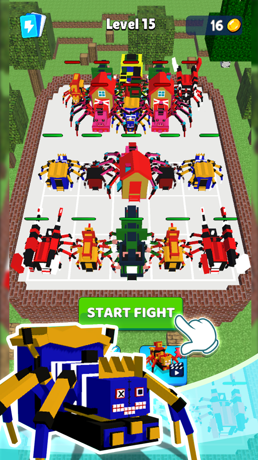 اسکرین شات 2 بازی Spider Train: Craft Merge