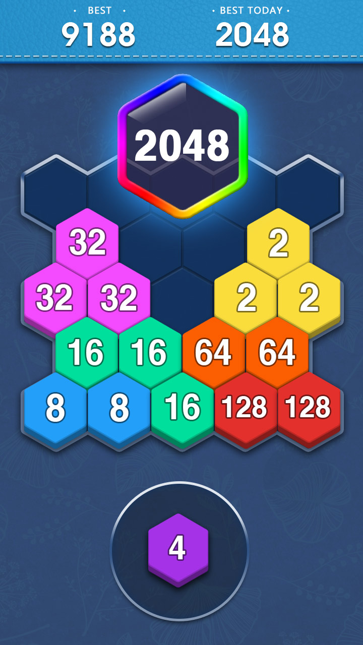 اسکرین شات 7 بازی Merge Block - 2048 Hexa puzzle