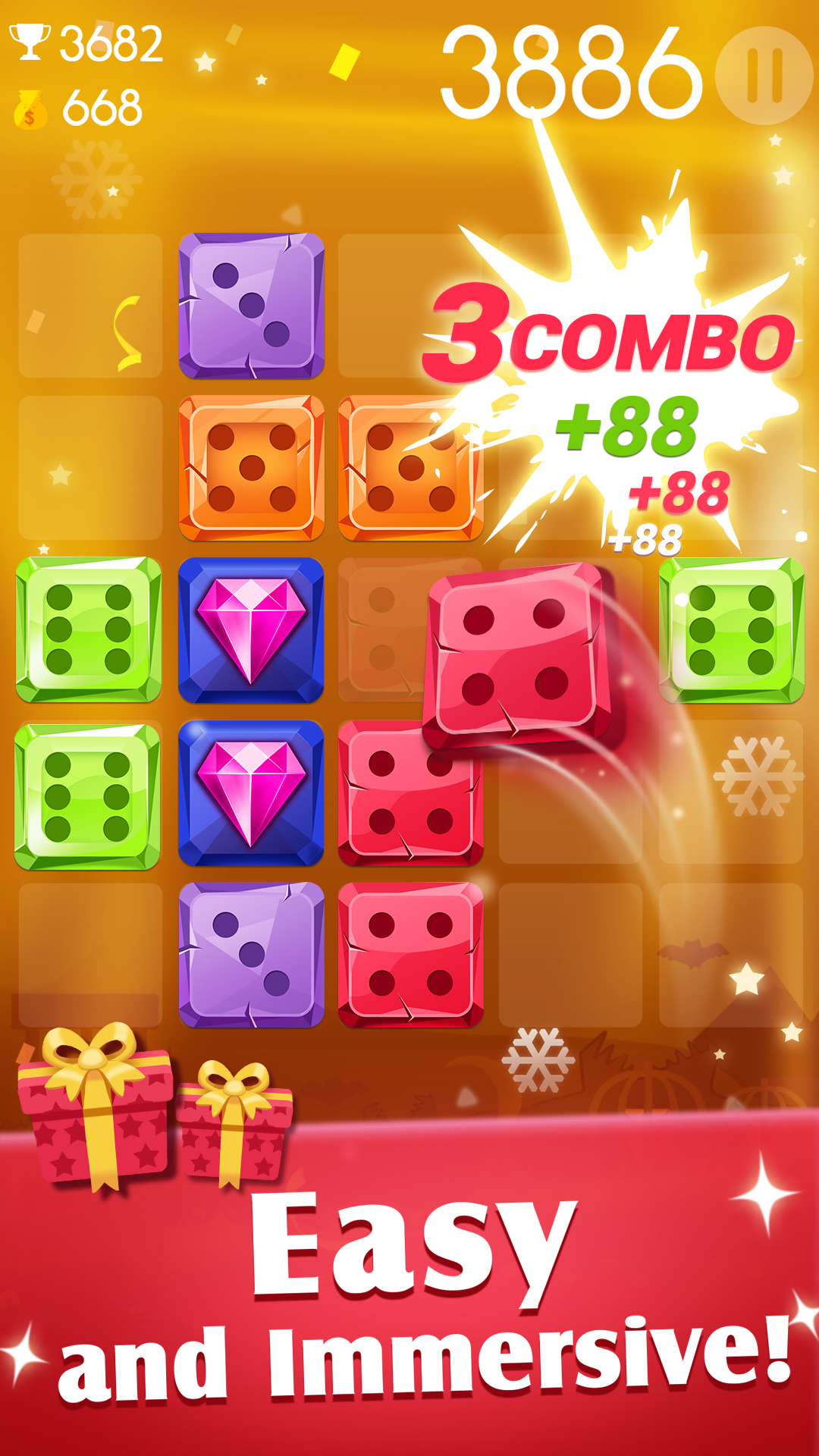 اسکرین شات 4 بازی Jewel Story: Dice Merge Number