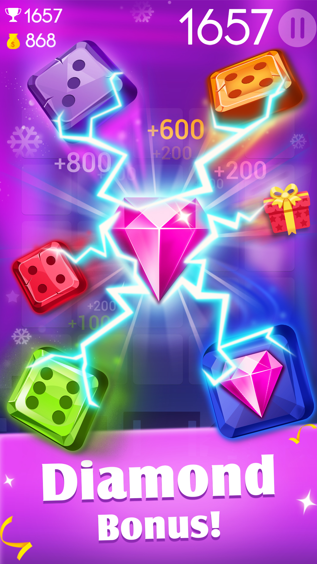 اسکرین شات 2 بازی Jewel Story: Dice Merge Number