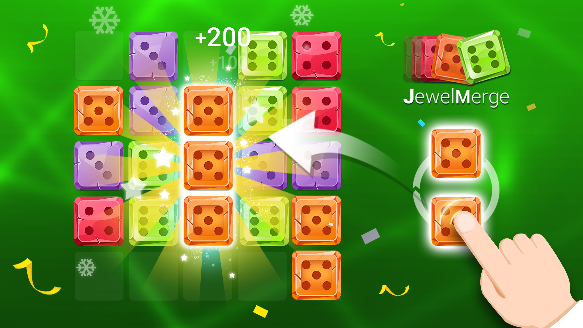 اسکرین شات 6 بازی Jewel Story: Dice Merge Number