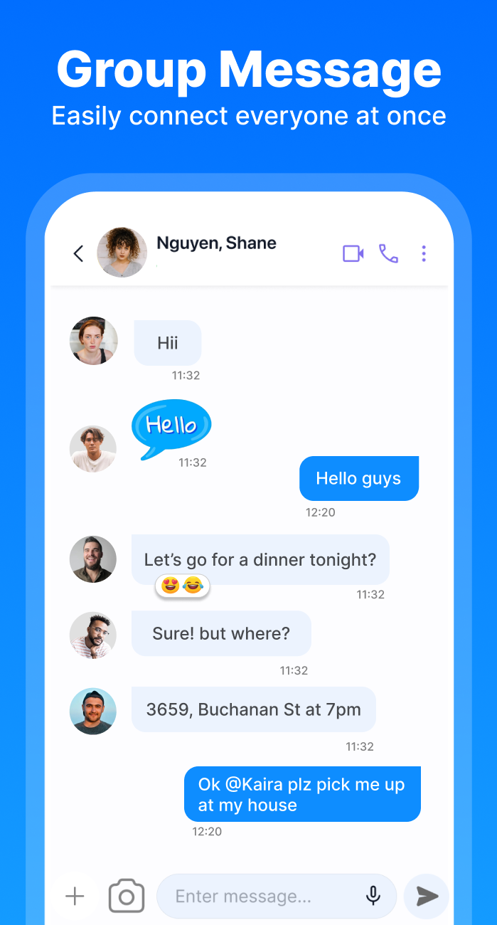 اسکرین شات 4 برنامه Messenger: Text Messages