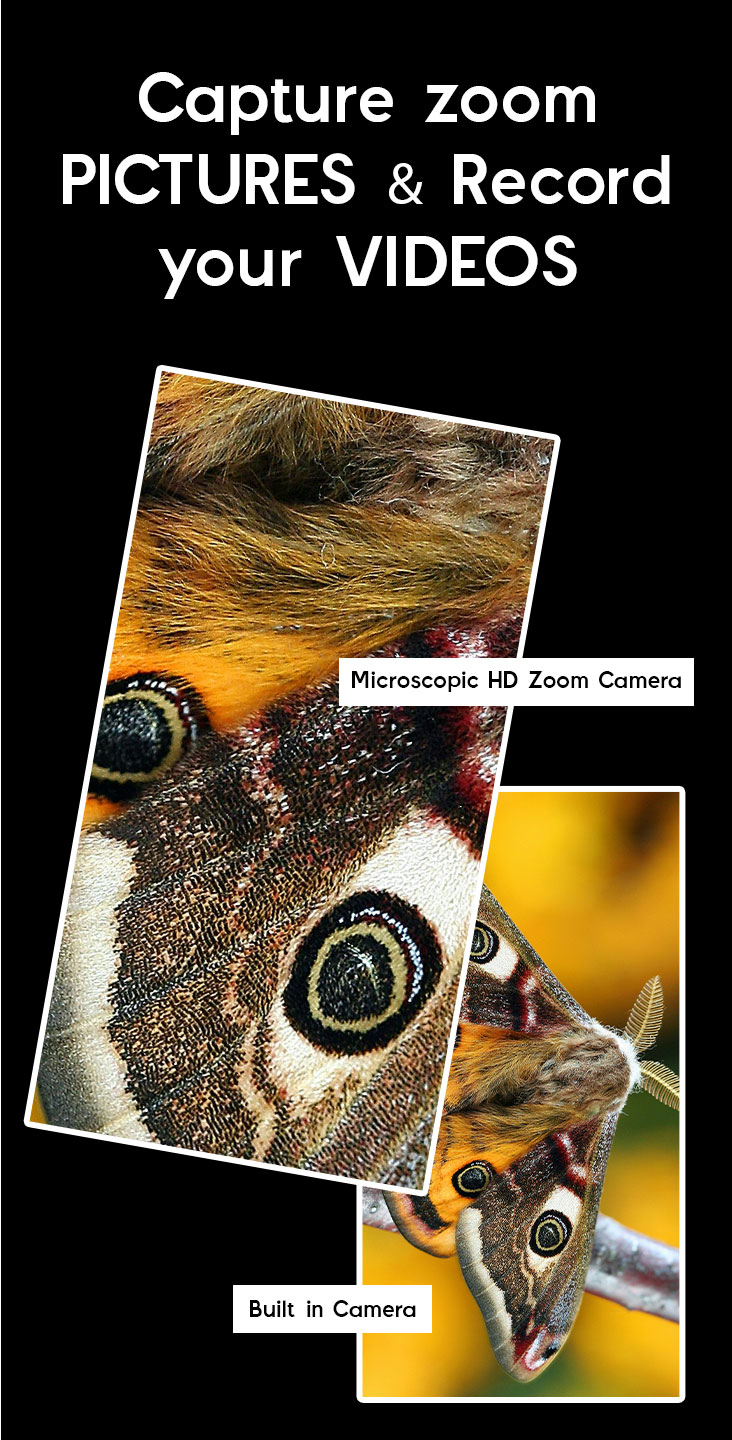 اسکرین شات 3 برنامه Microscope HD Zoom Camera