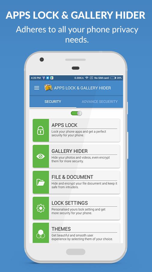 اسکرین شات 1 برنامه Apps Lock & Gallery Hider