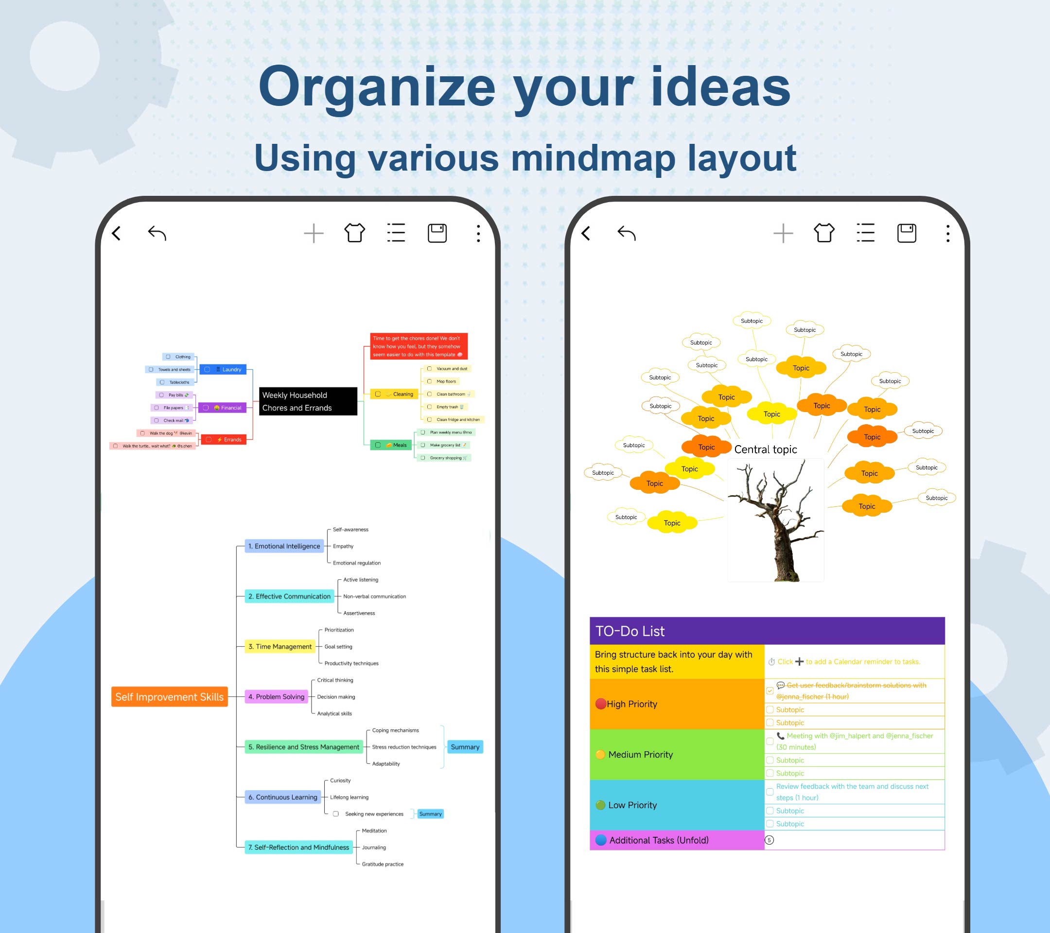 اسکرین شات 1 برنامه Nice Mind Map - Mind mapping