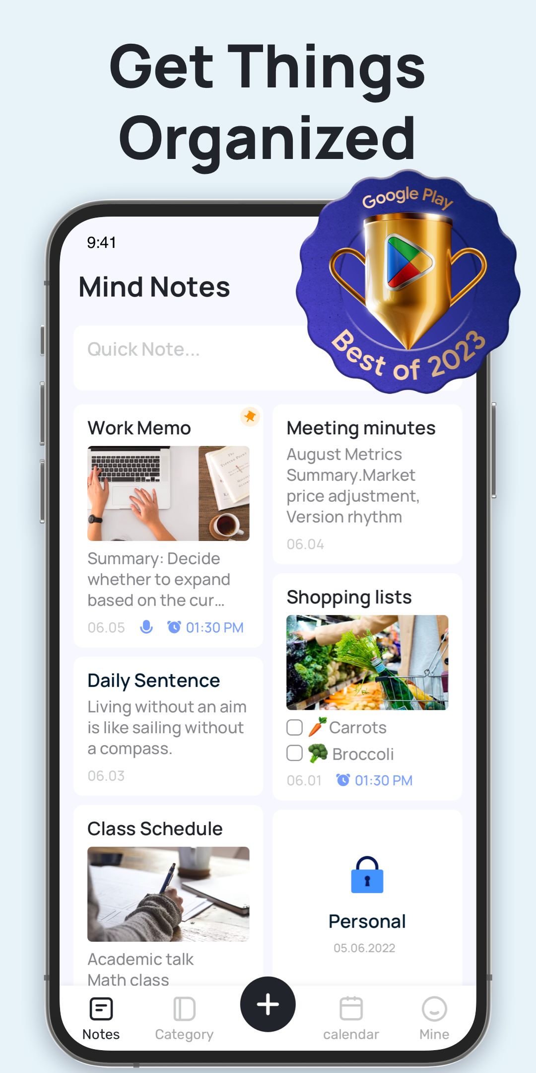 اسکرین شات 1 برنامه Mind Notes: Note-Taking Apps