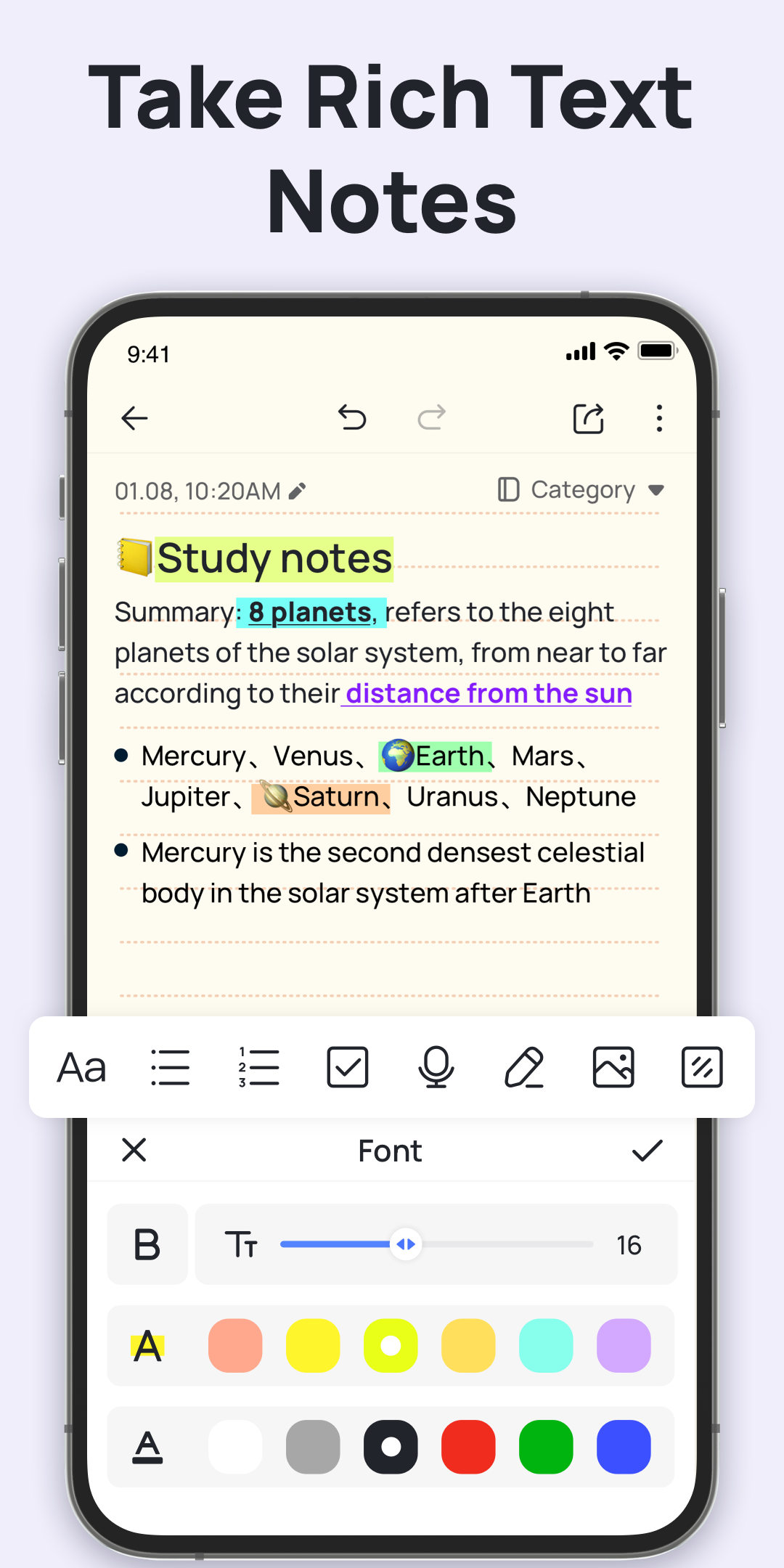 اسکرین شات 3 برنامه Mind Notes: Note-Taking Apps