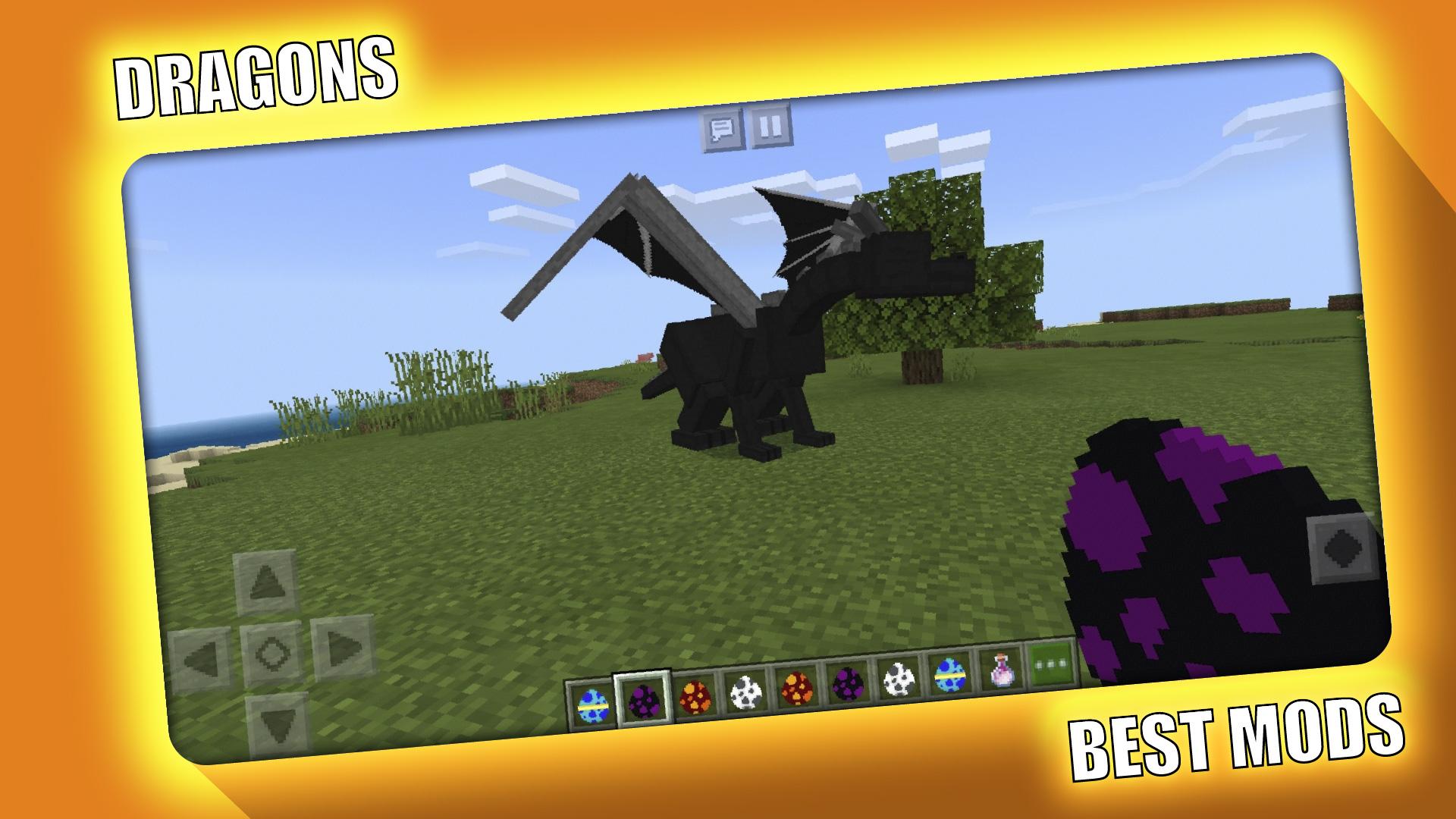 اسکرین شات 3 برنامه Dragon Mod for Minecraft PE -