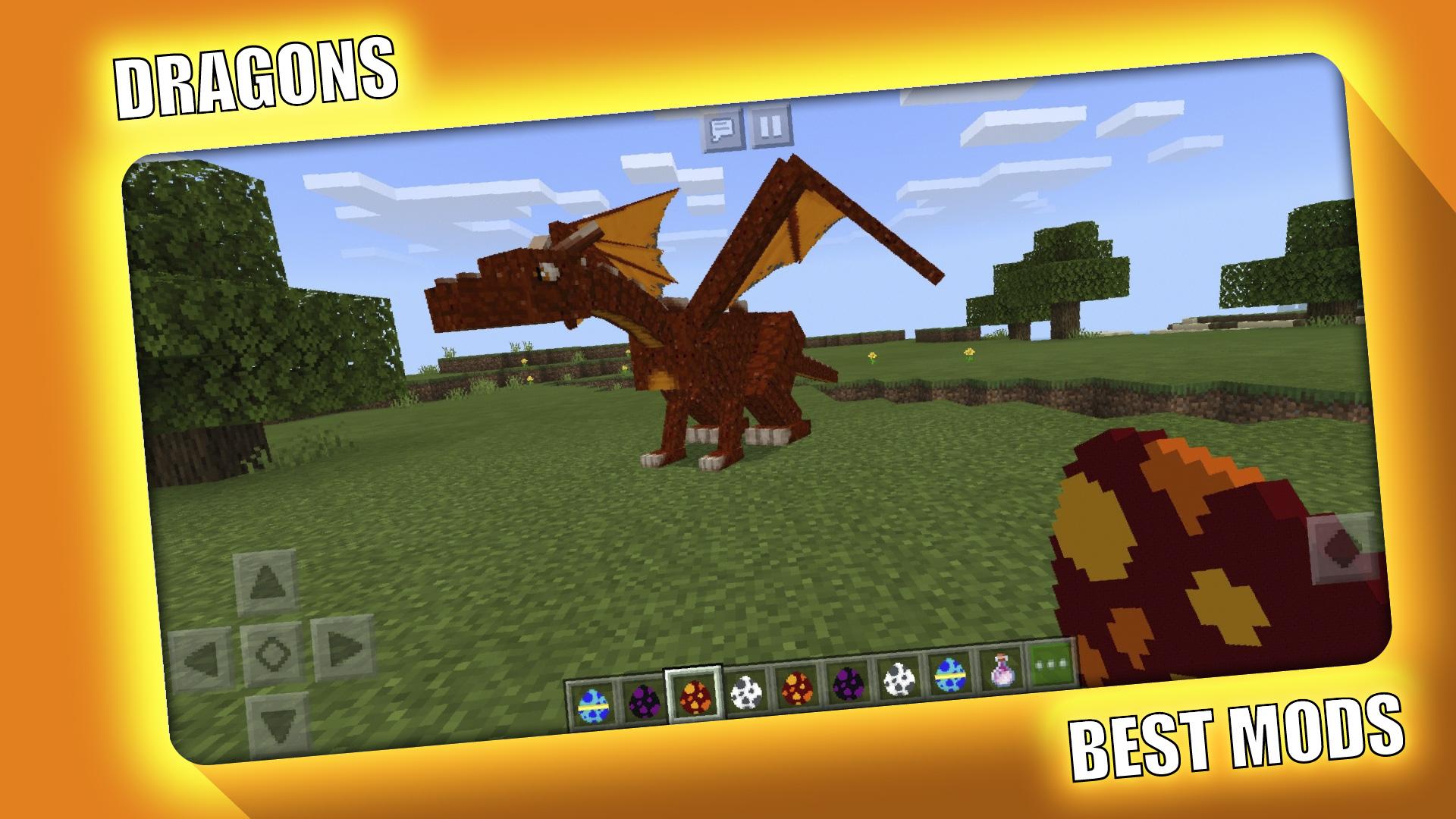 اسکرین شات 2 برنامه Dragon Mod for Minecraft PE -