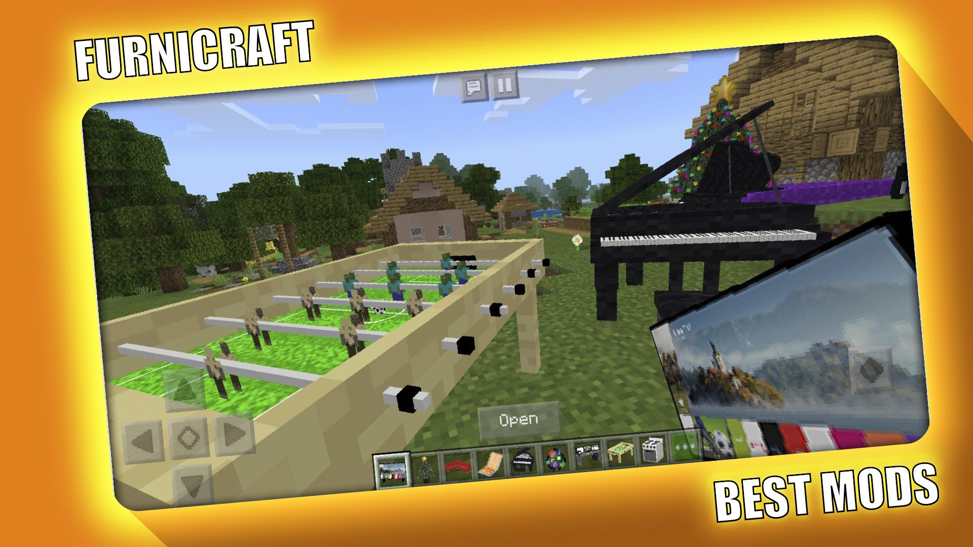 اسکرین شات 1 برنامه Furnicraft Decoration Mod for