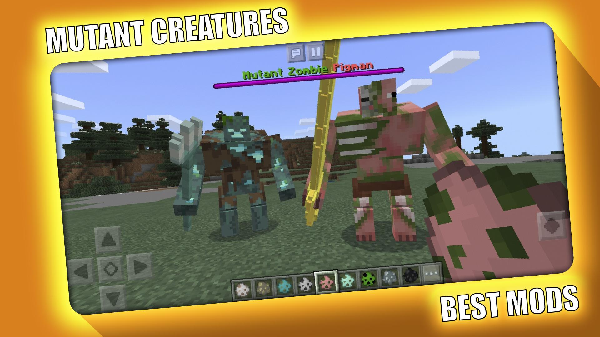 اسکرین شات 3 برنامه Mutant Creatures Mod for Minec