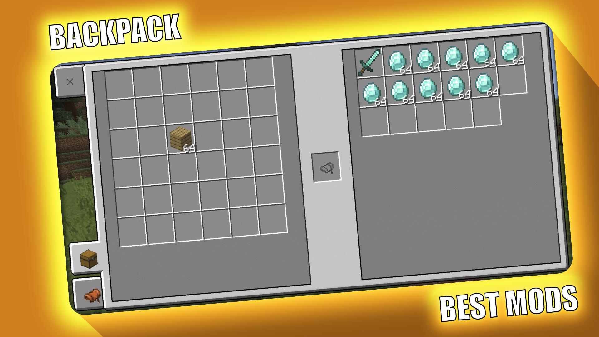 اسکرین شات 3 برنامه BackPack Mod for Minecraft PE
