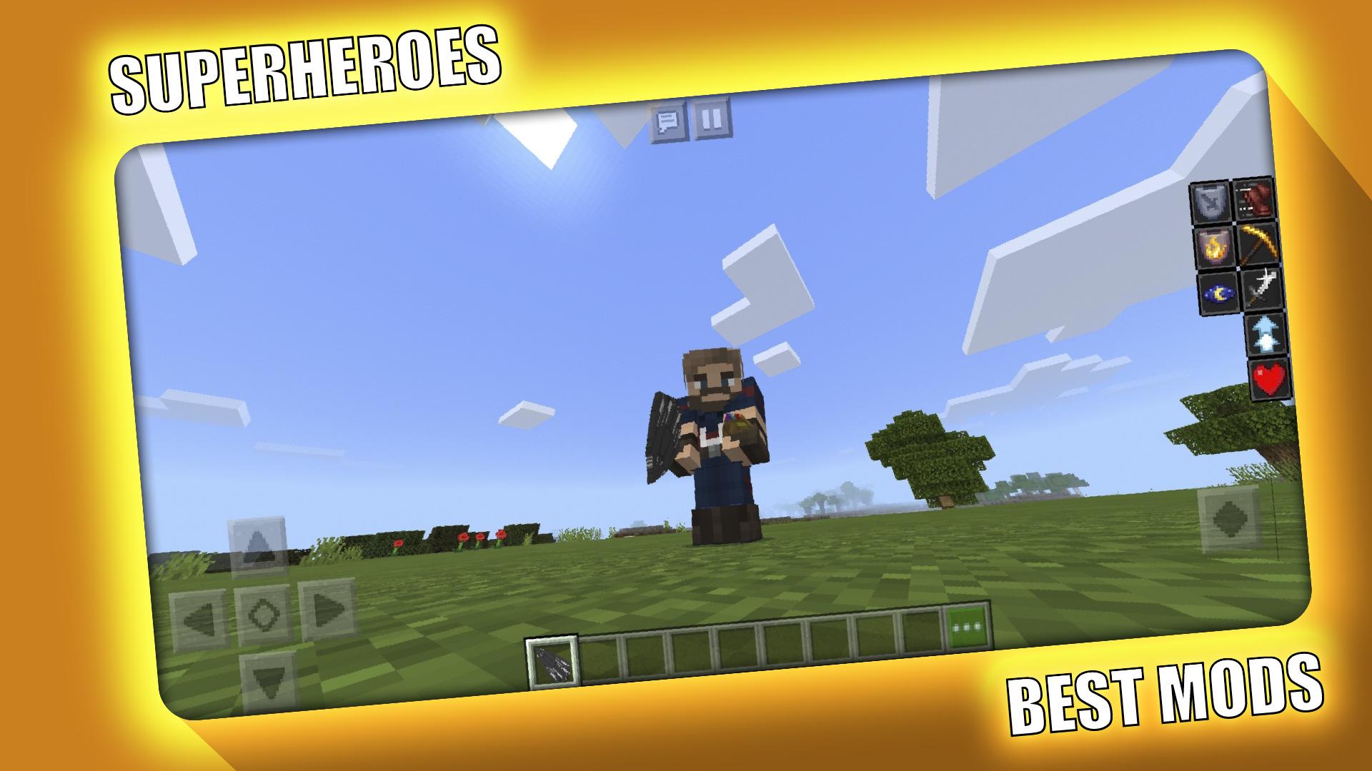 اسکرین شات 3 برنامه Superheroes Mod for Minecraft