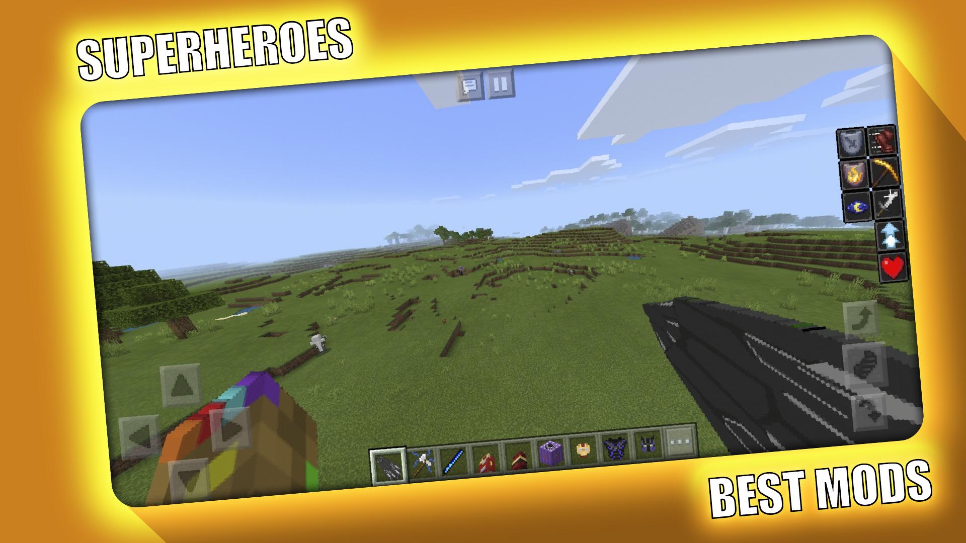 اسکرین شات 4 برنامه Superheroes Mod for Minecraft