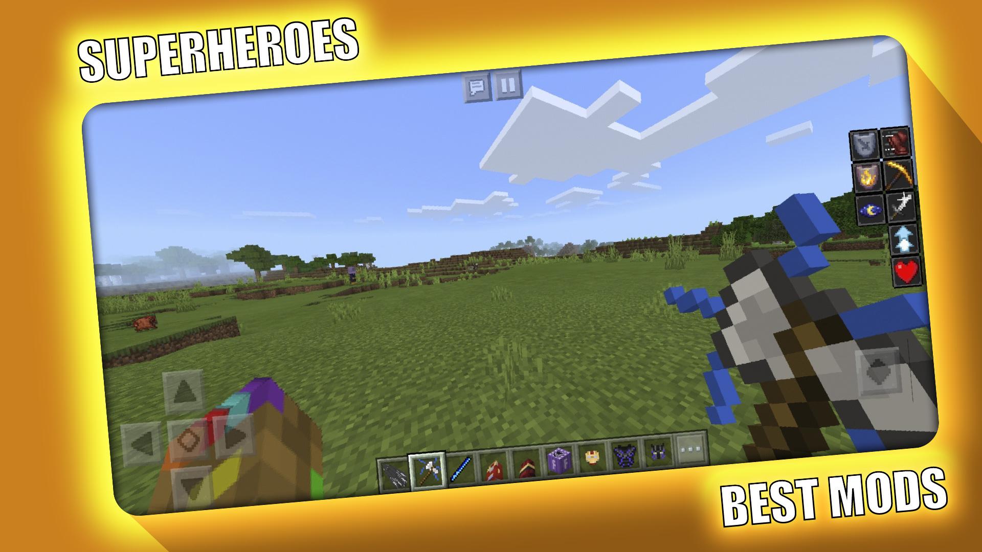 اسکرین شات 2 برنامه Superheroes Mod for Minecraft